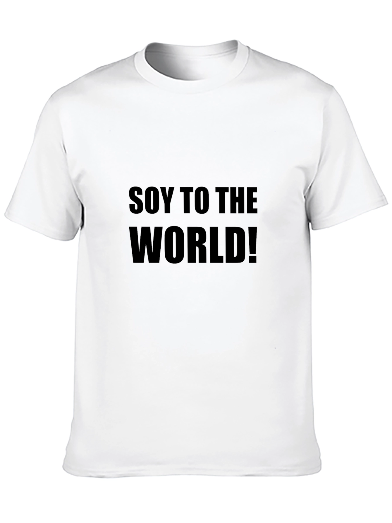 Black Soy to the World! Graphic Tee - Unisex Black T-Shirt view 10