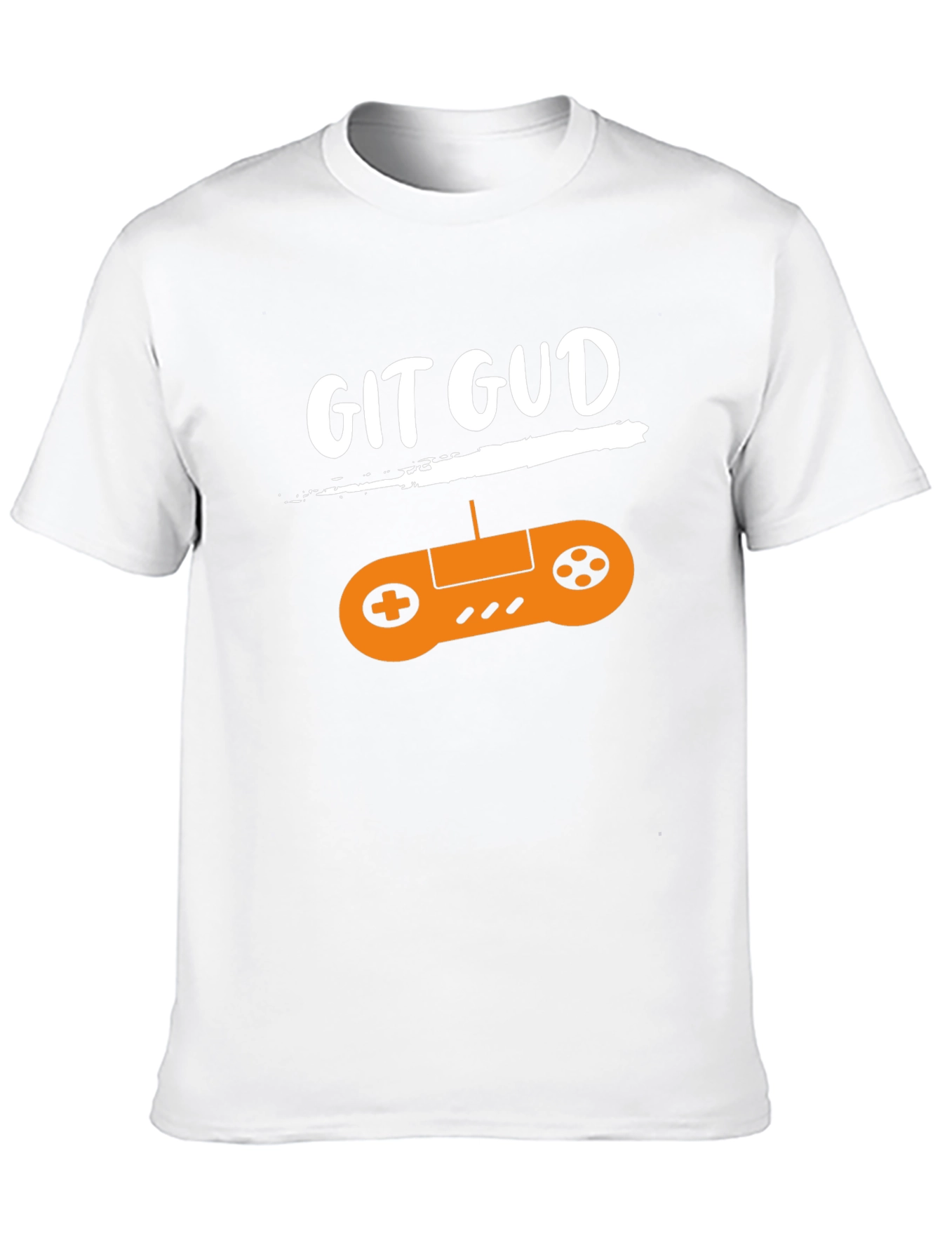 Black Git Gud Gamer T-Shirt - Black Cotton Tee with Controller Design view 10