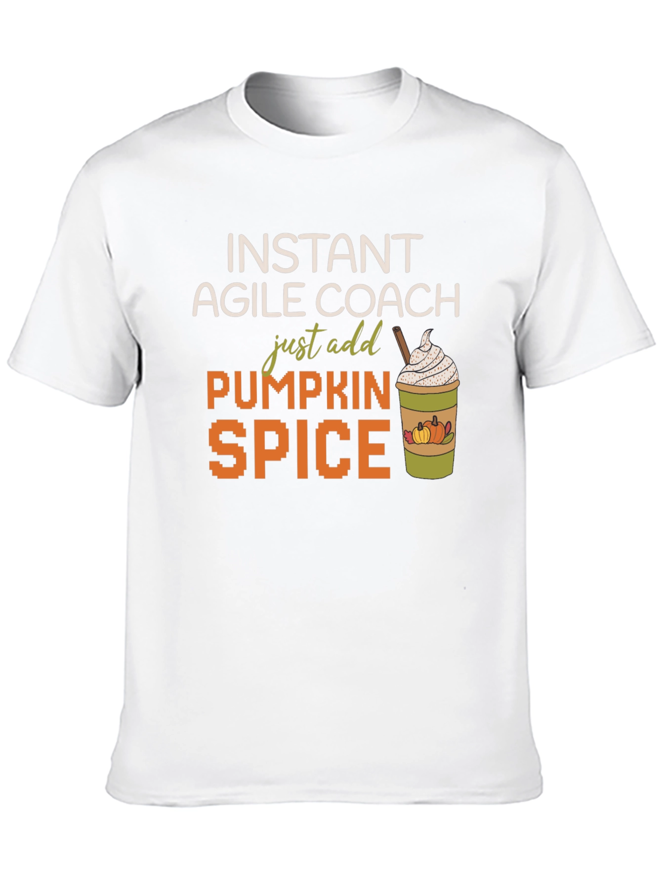 Black Instant Agile Coach Pumpkin Spice T-Shirt view 10
