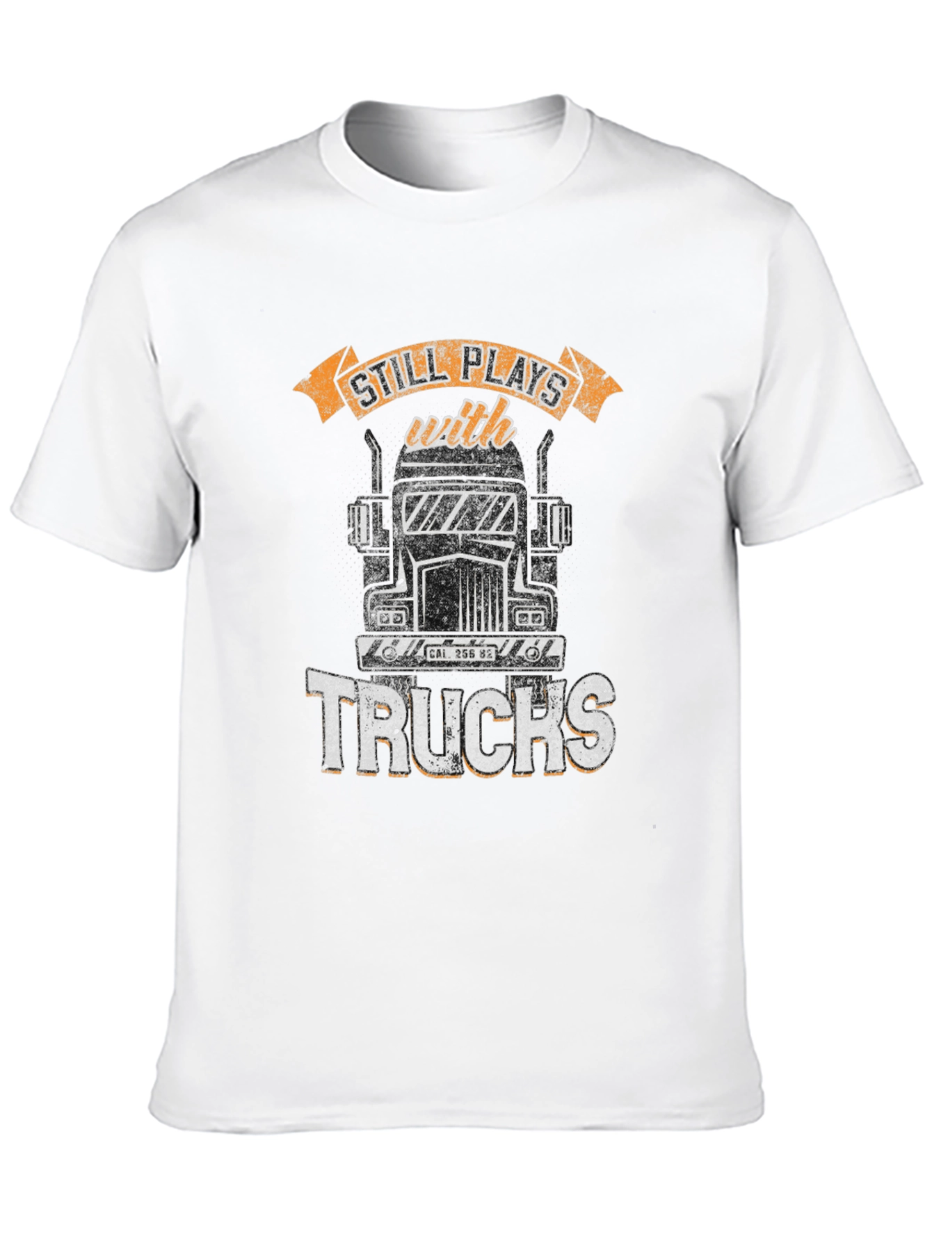 Black Still Plays With Trucks T-Shirt view 10