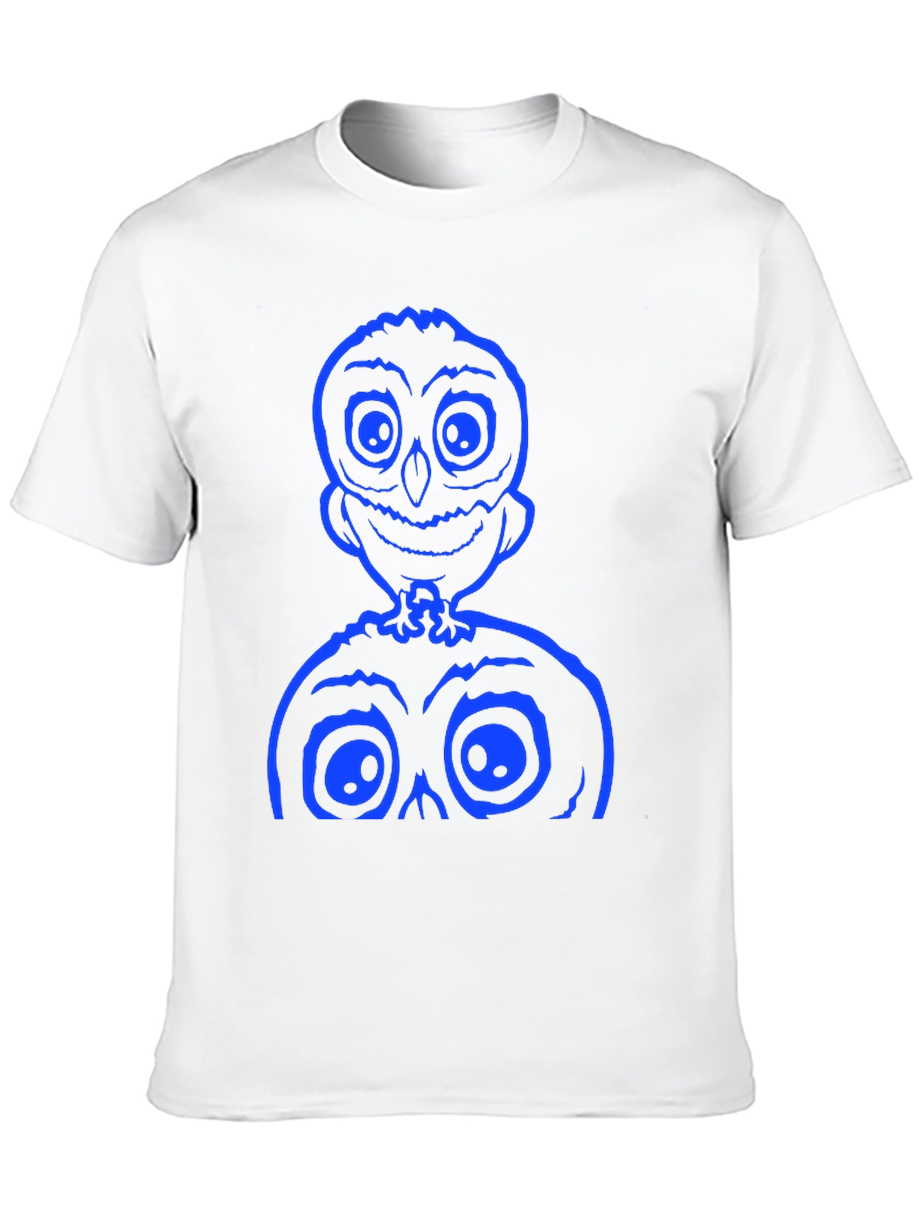 Black Spooky Cartoon Graphic Tee - Black Cotton Shirt view 10