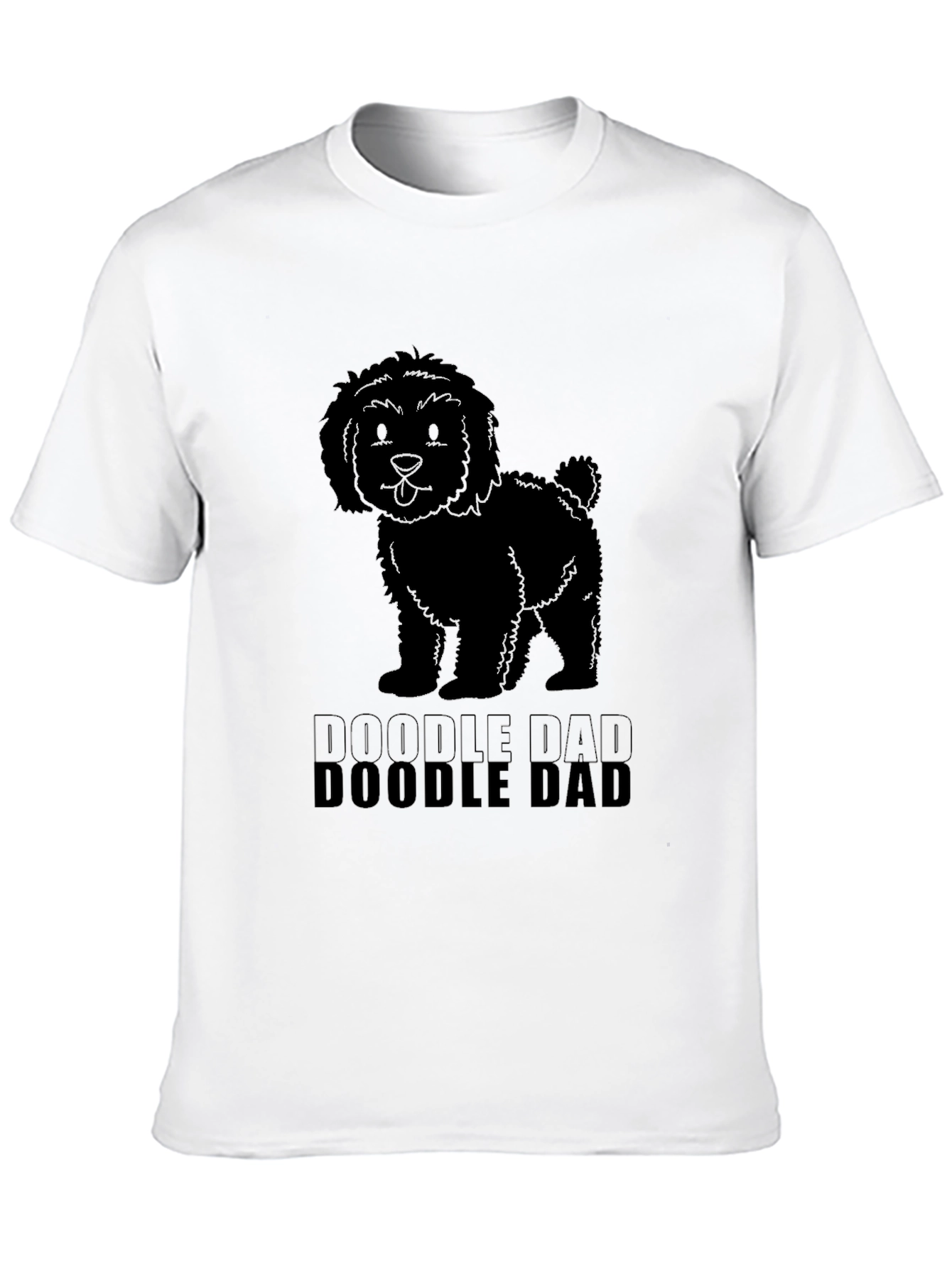 Black Doodle Dad Black T-Shirt view 10