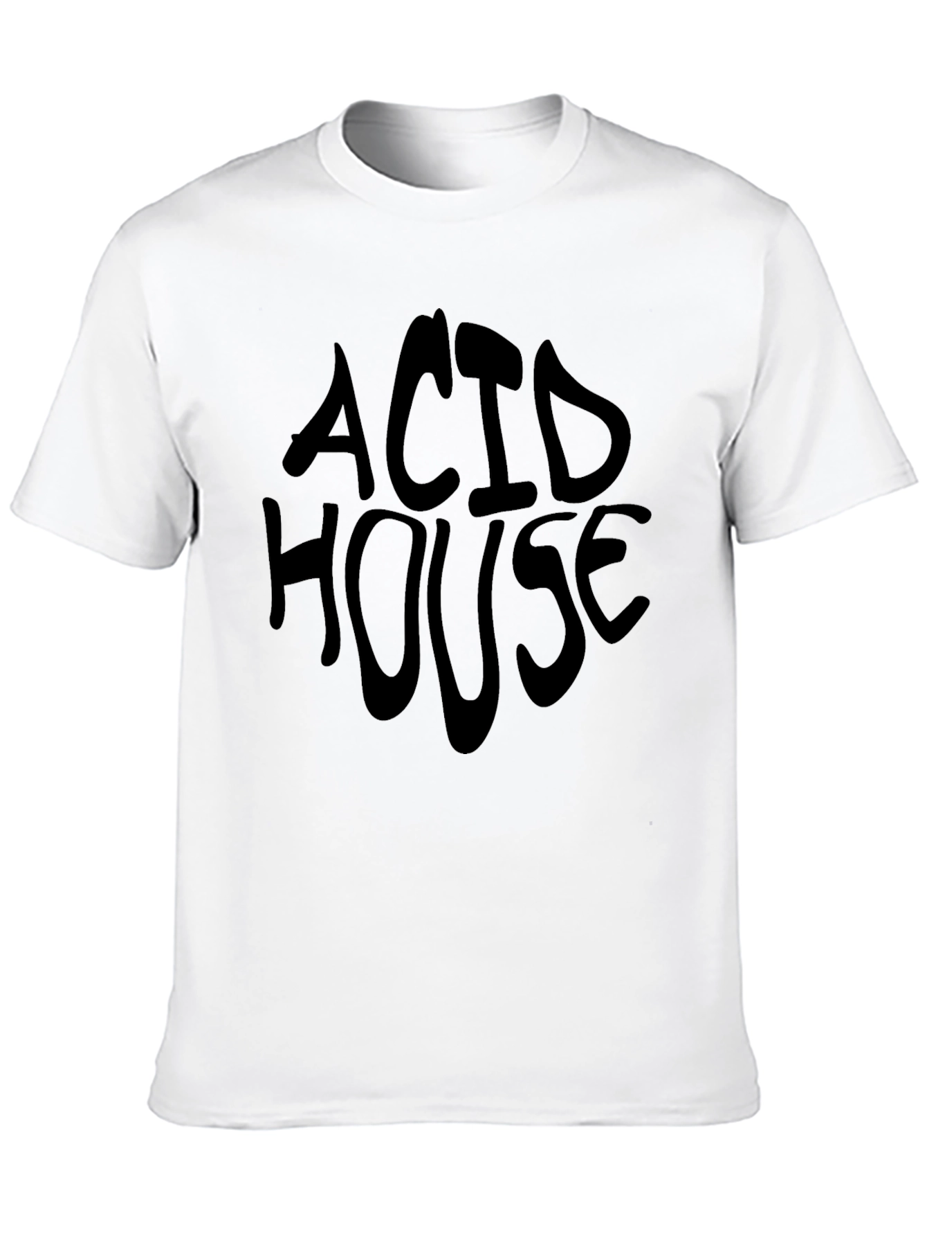 Black Acid House Black T-Shirt view 10