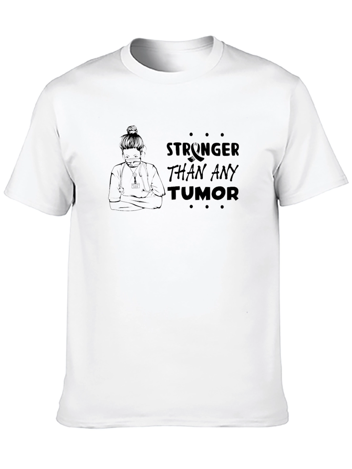 Black Stronger Than Any Tumor Graphic Tee view 10