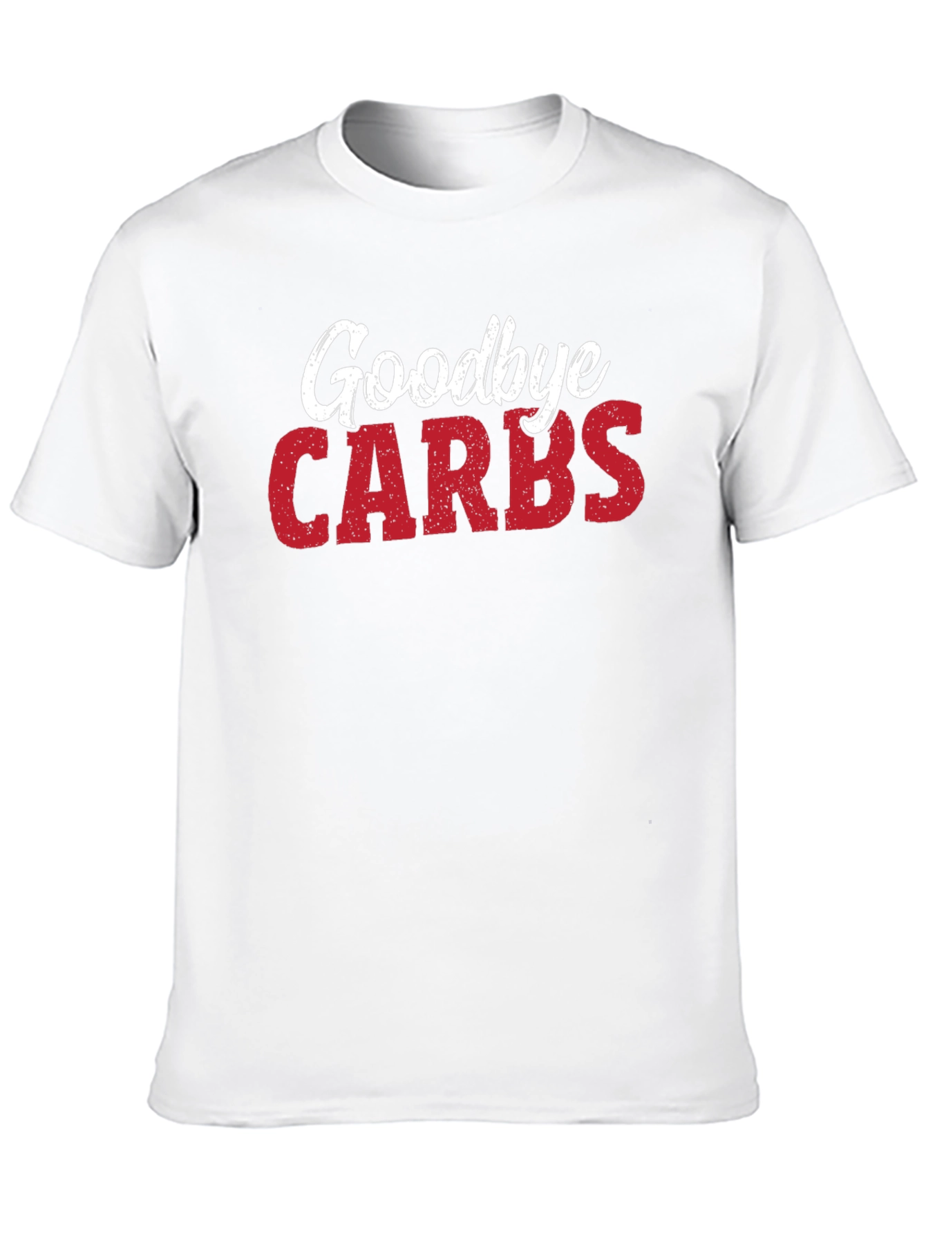 Black Goodbye Carbs T-Shirt - Funny Diet Tee view 10