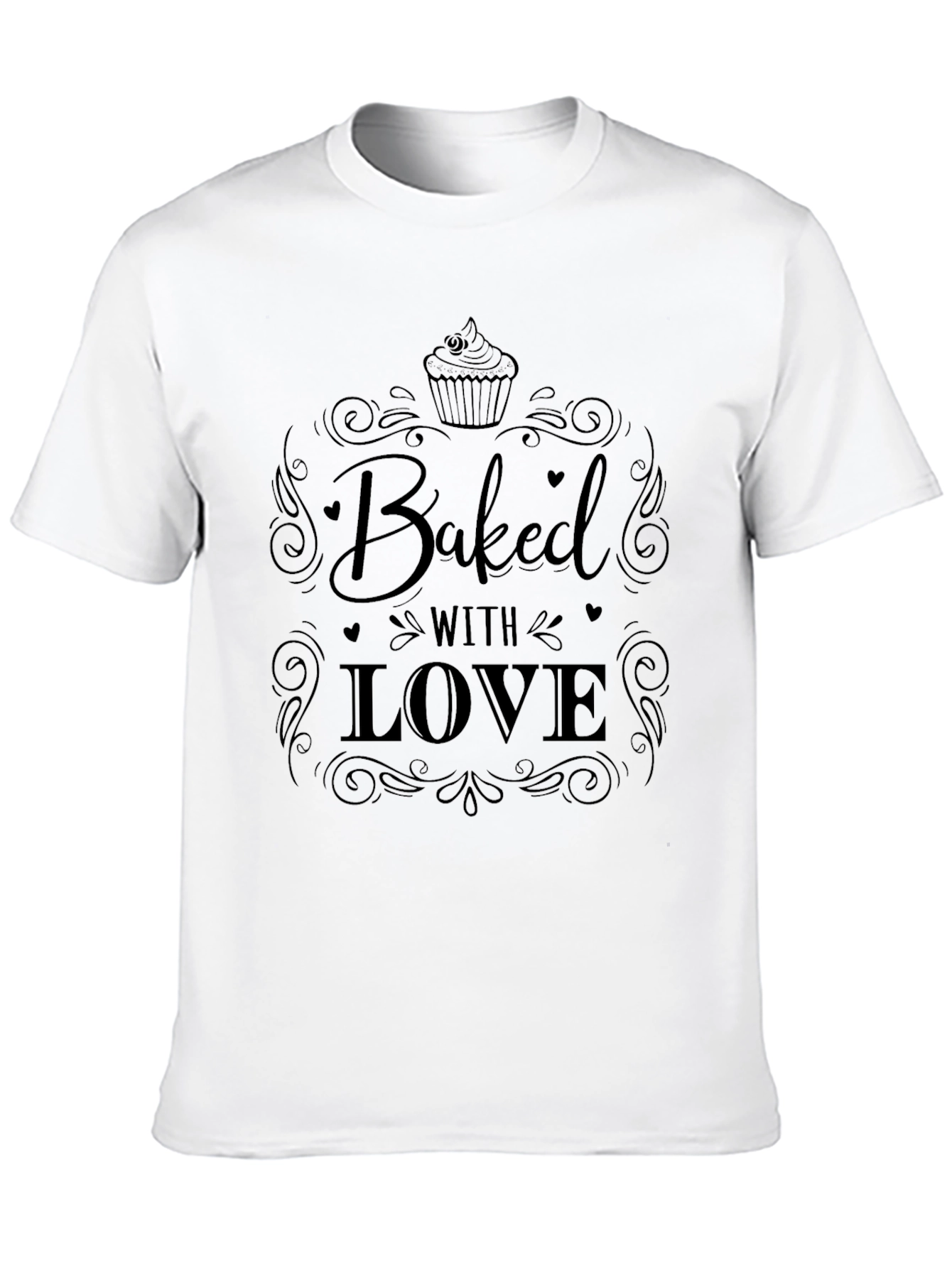 Black Baked With Love Graphic T-Shirt view 10