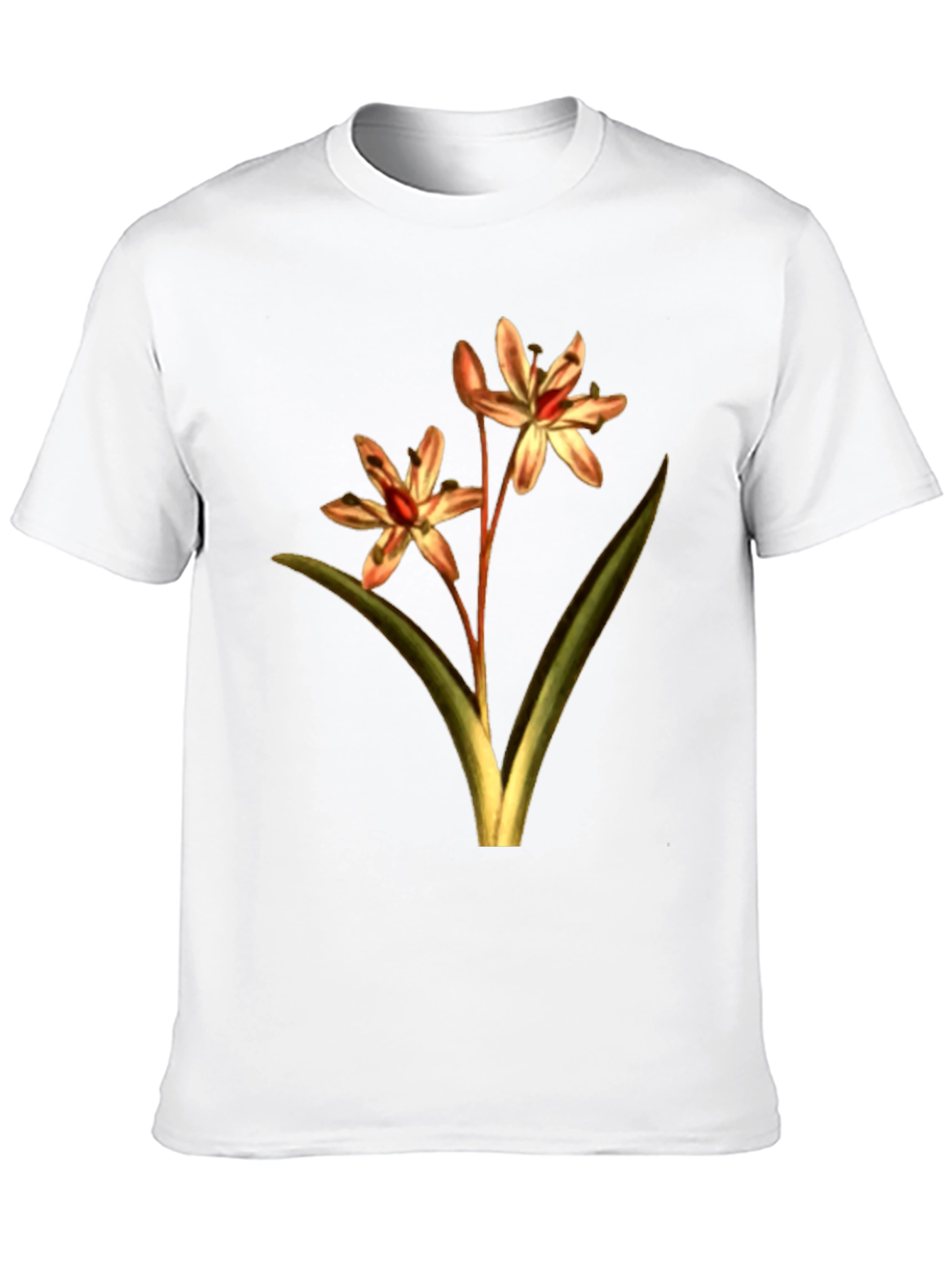 Black Floral Print Black T-Shirt view 10