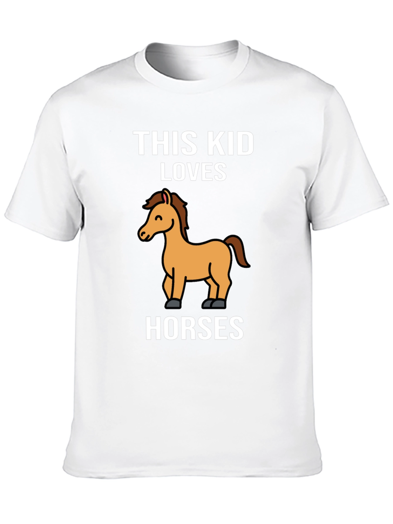 Black This Kid Loves Horses T-Shirt - Black Cotton Tee view 10