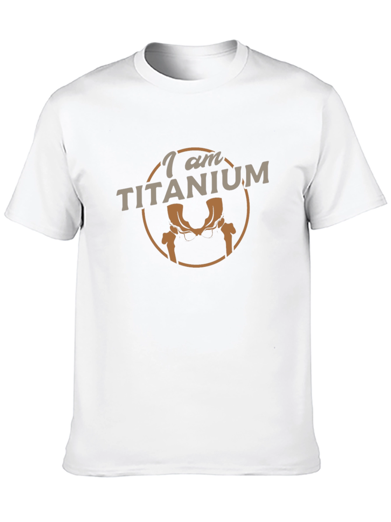 Black I am Titanium T-Shirt - Hip Replacement Humor view 10