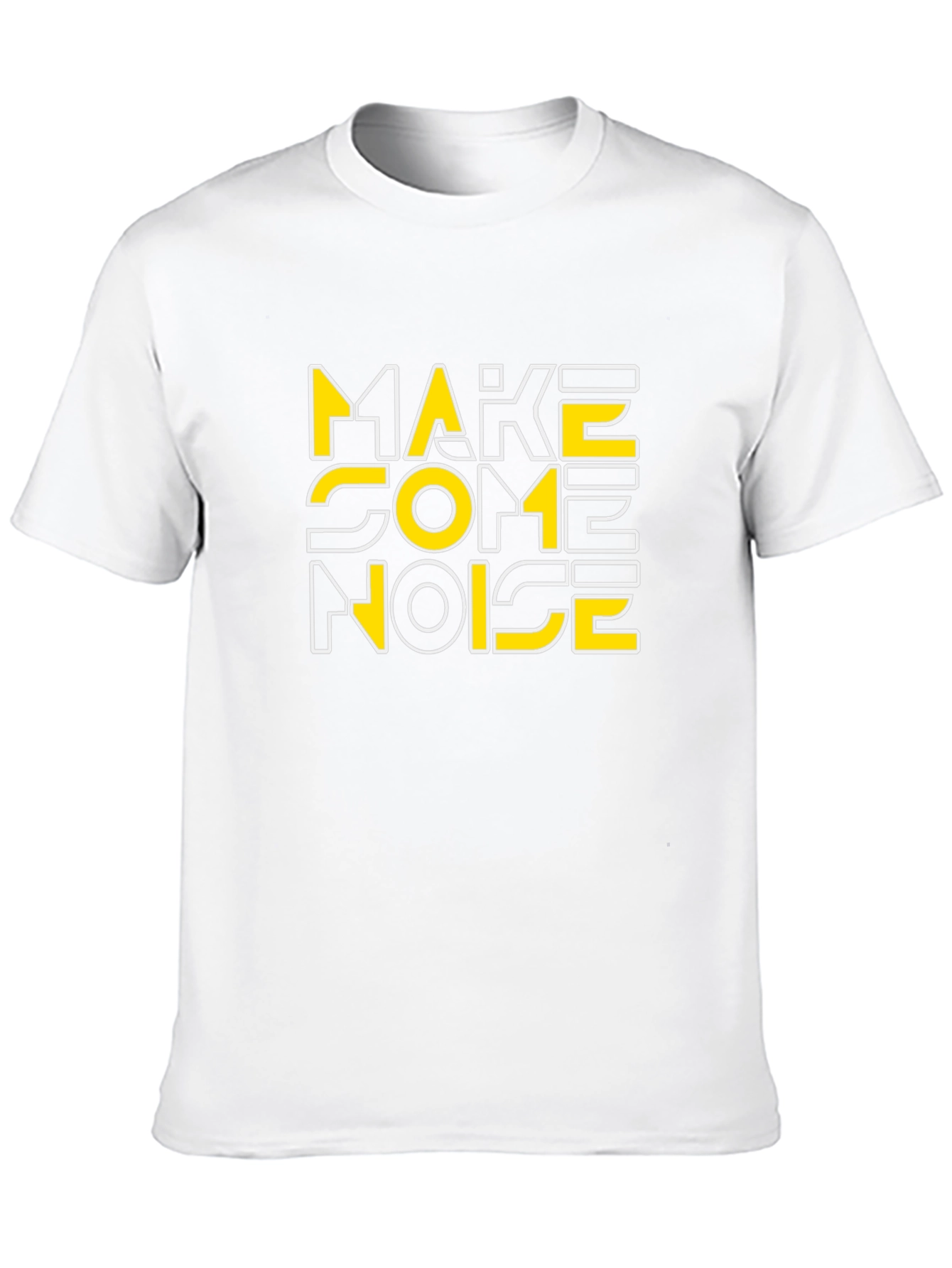 Black Make Some Noise Graphic Tee - Black view 10