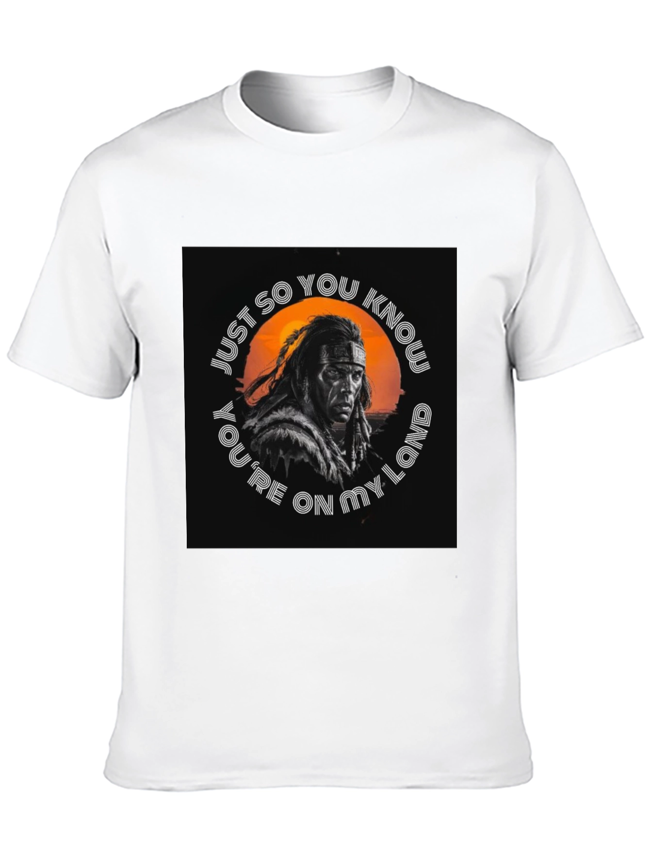 Black Native American Land T-Shirt view 10