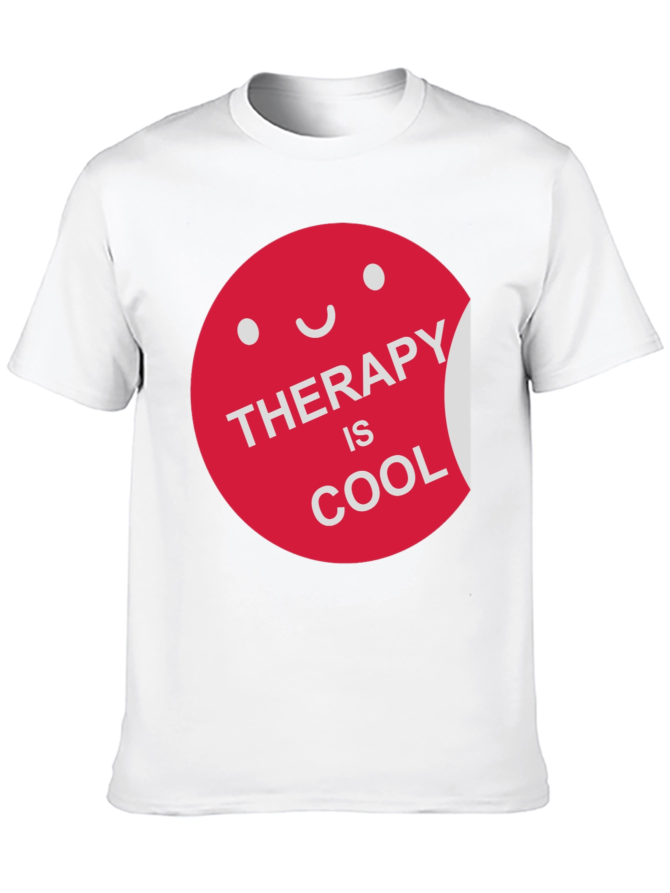 Black Therapy is Cool Graphic Tee -  Comfortable Cotton T-Shirt view 10