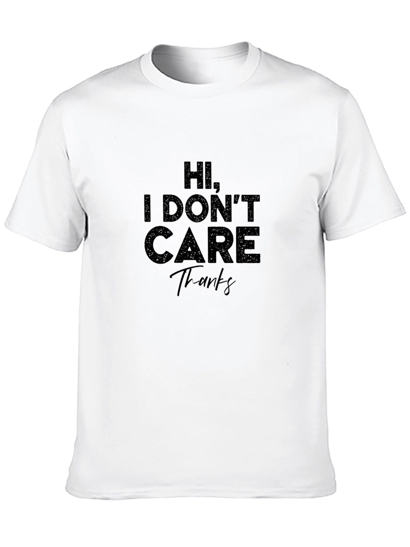 Black I Don't Care Graphic Tee view 10