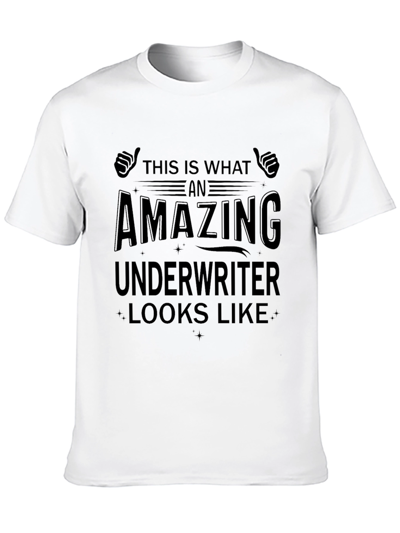 Black Amazing Underwriter T-Shirt - Novelty Gift Tee view 10