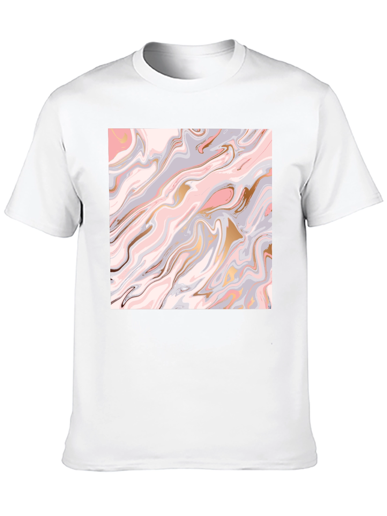 Black Marble Swirl Graphic Tee - Stylish & Unique Design view 10