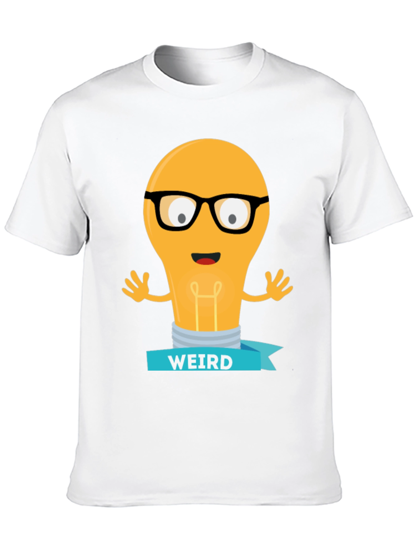 Black Weird Light Bulb Graphic T-Shirt - Black view 10