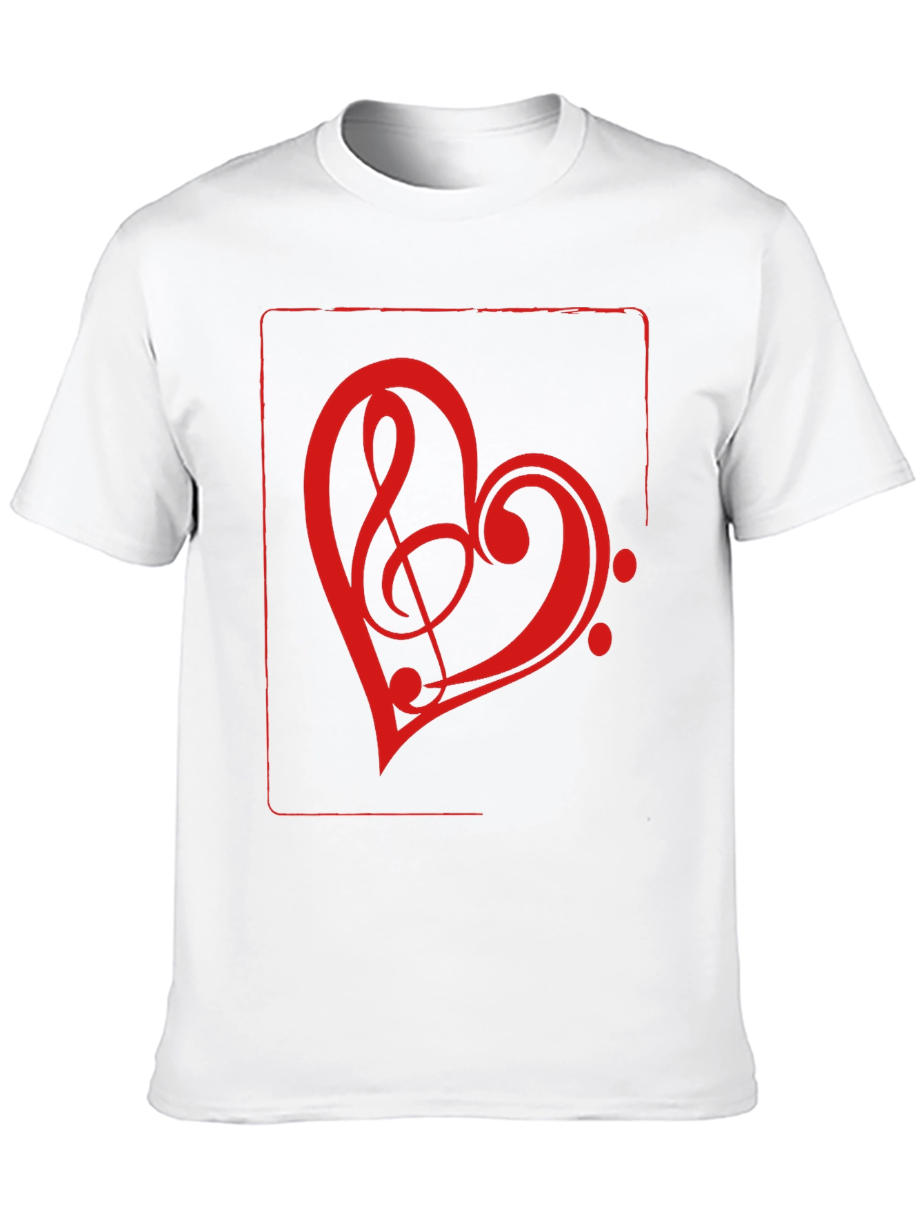 Black Music Heart Graphic Tee - Black view 10