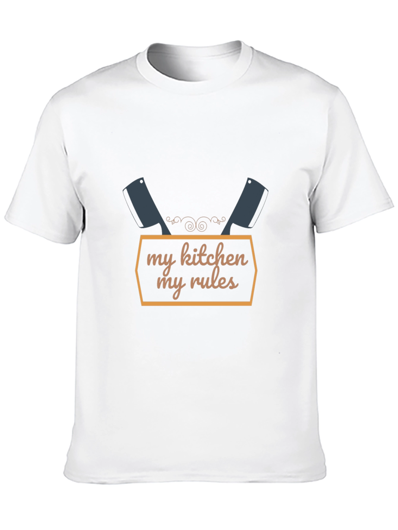 Black My Kitchen My Rules Graphic T-Shirt for Chefs view 10