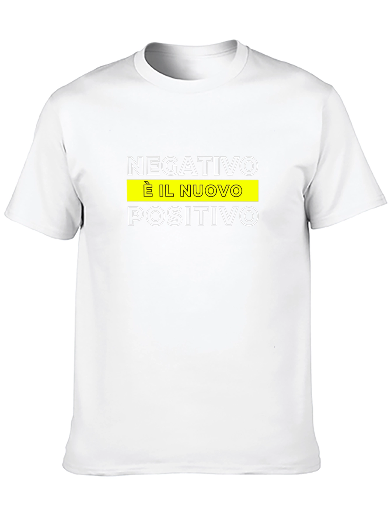 Black Negativo is the New Positivo T-Shirt view 10