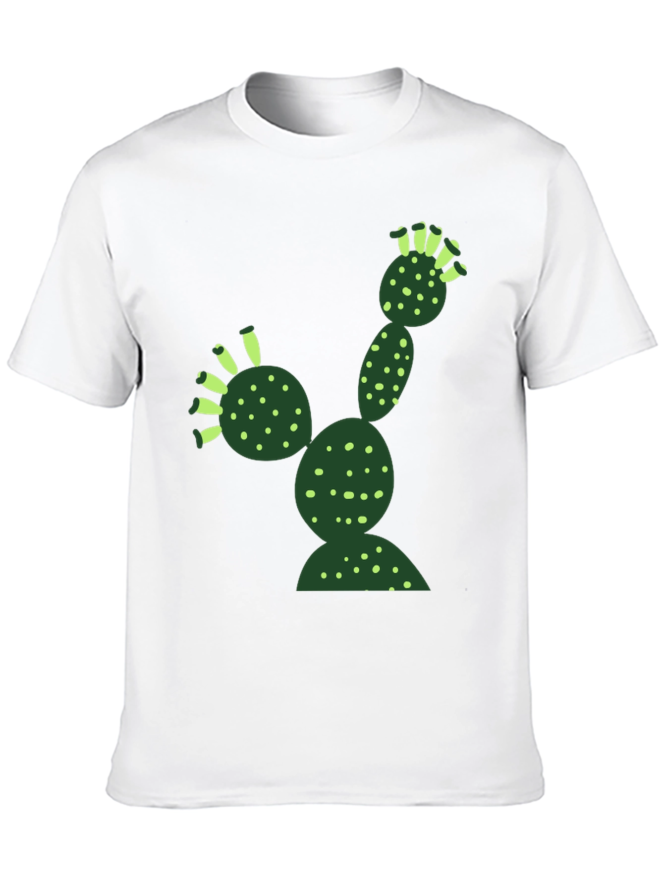 Black Cool Cactus T-Shirt - Black Cotton Blend view 10
