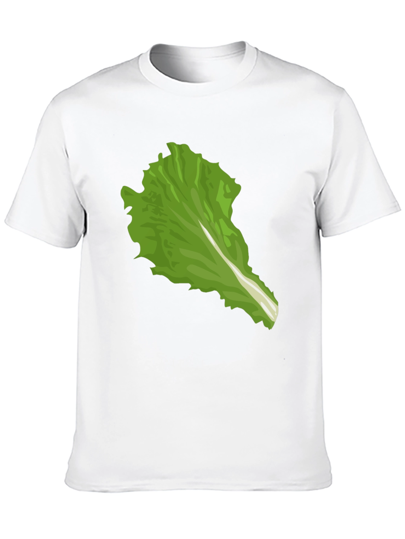Black Lettuce Leaf Graphic Tee - Unique Food Lover Shirt view 10