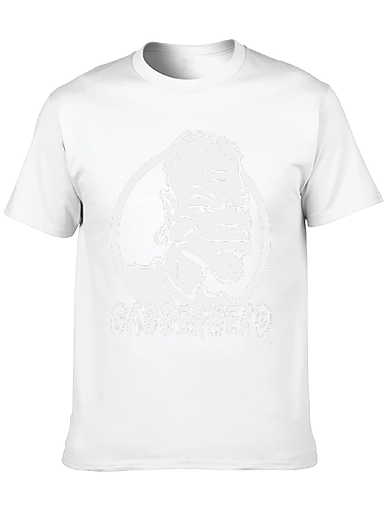 Black Gabberhead Graphic T-Shirt - Black Crew Neck Tee view 10