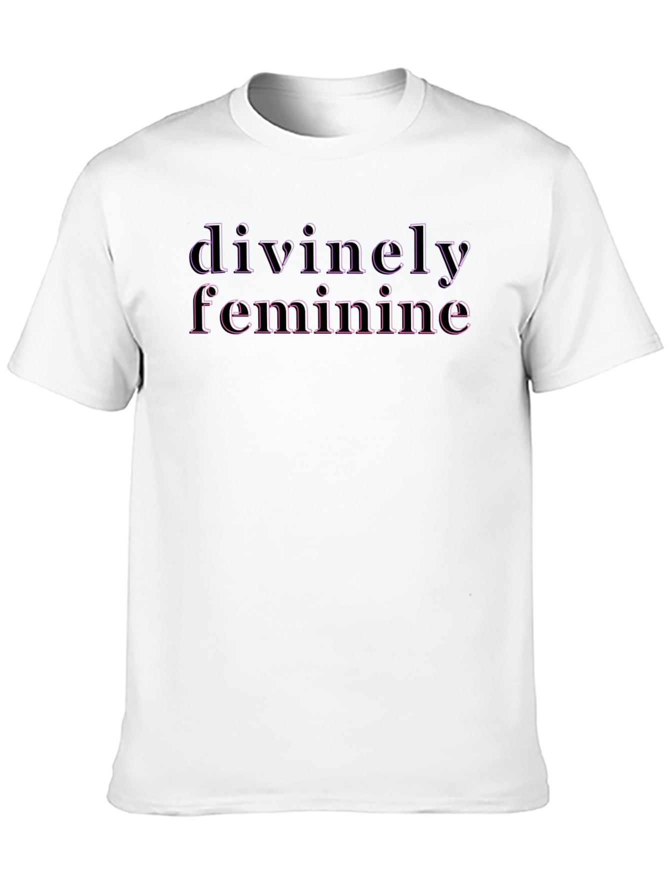 Black Divinely Feminine Graphic Tee - Black view 10