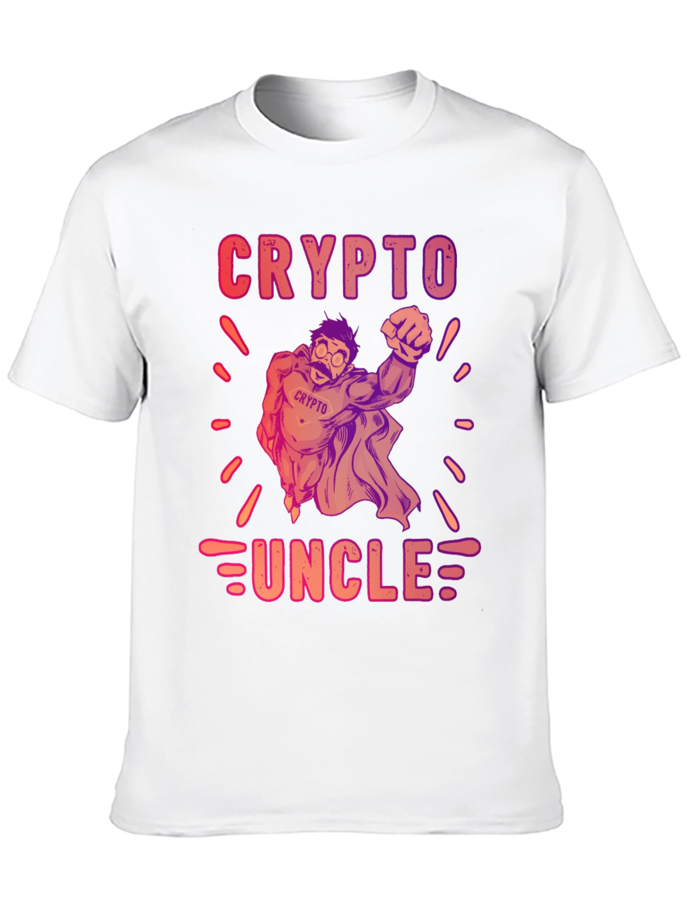 Black Crypto Uncle Graphic T-Shirt - Trendy Design view 10