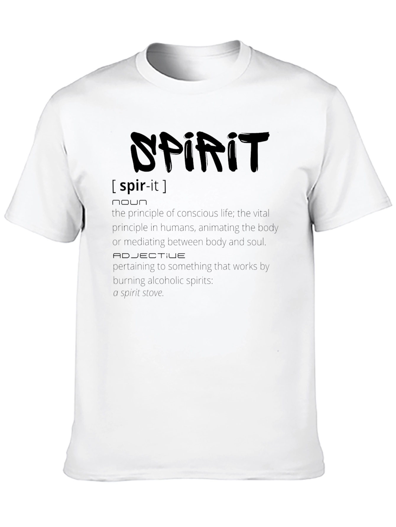 Black Spirit Definition T-Shirt - Black view 10