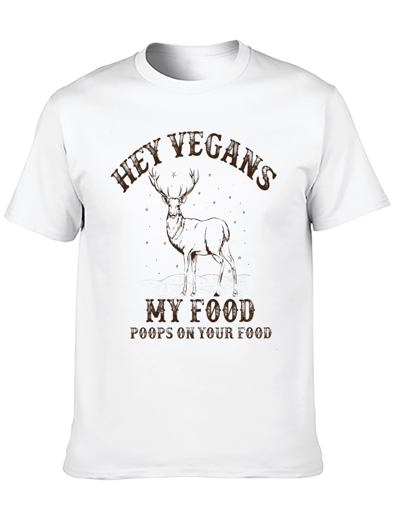 Black Hey Vegans My Food Poops On Your Food T-Shirt view 10