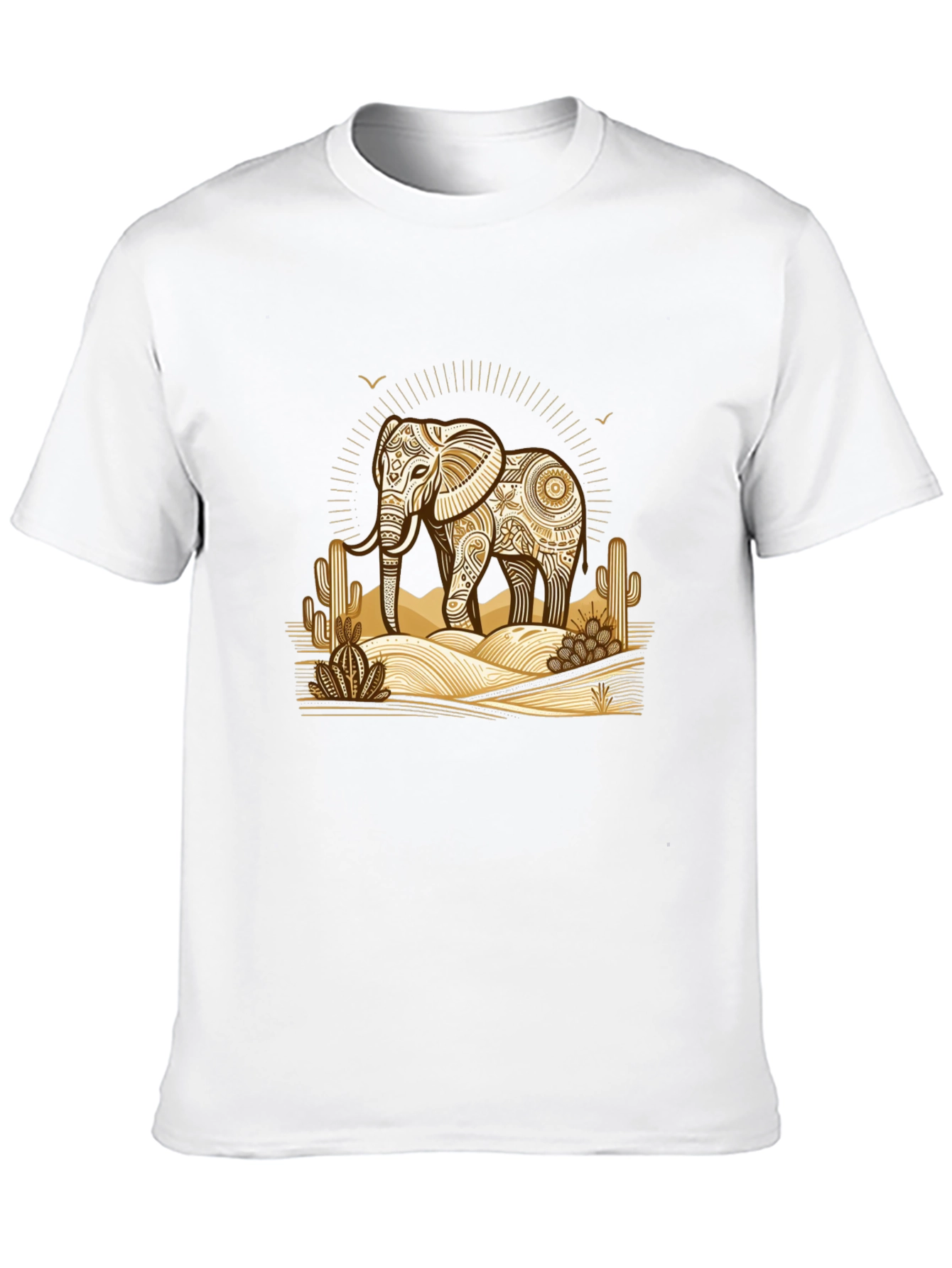Black Elephant Desert Graphic Tee view 10