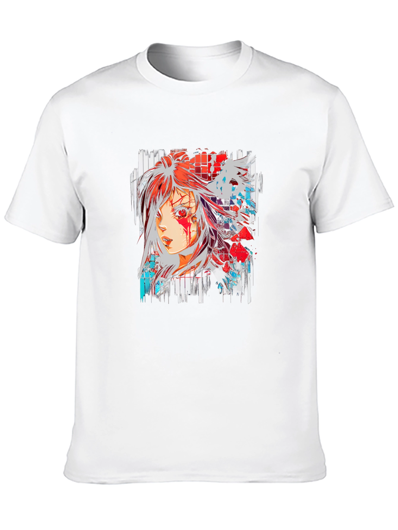 Black Anime Girl Graphic Black T-Shirt view 10
