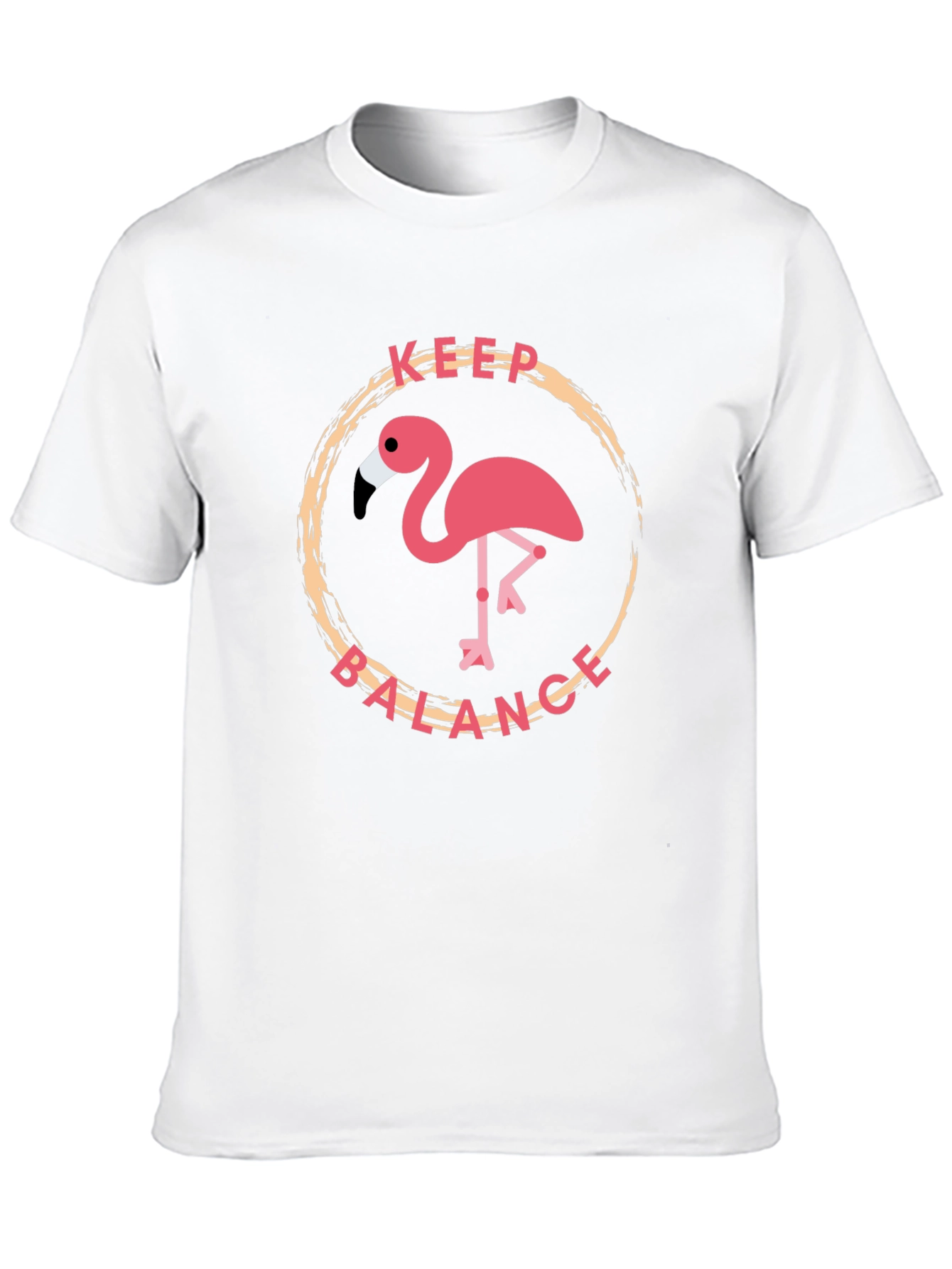 Keep Balance Flamingo Graphic T-Shirt - 10