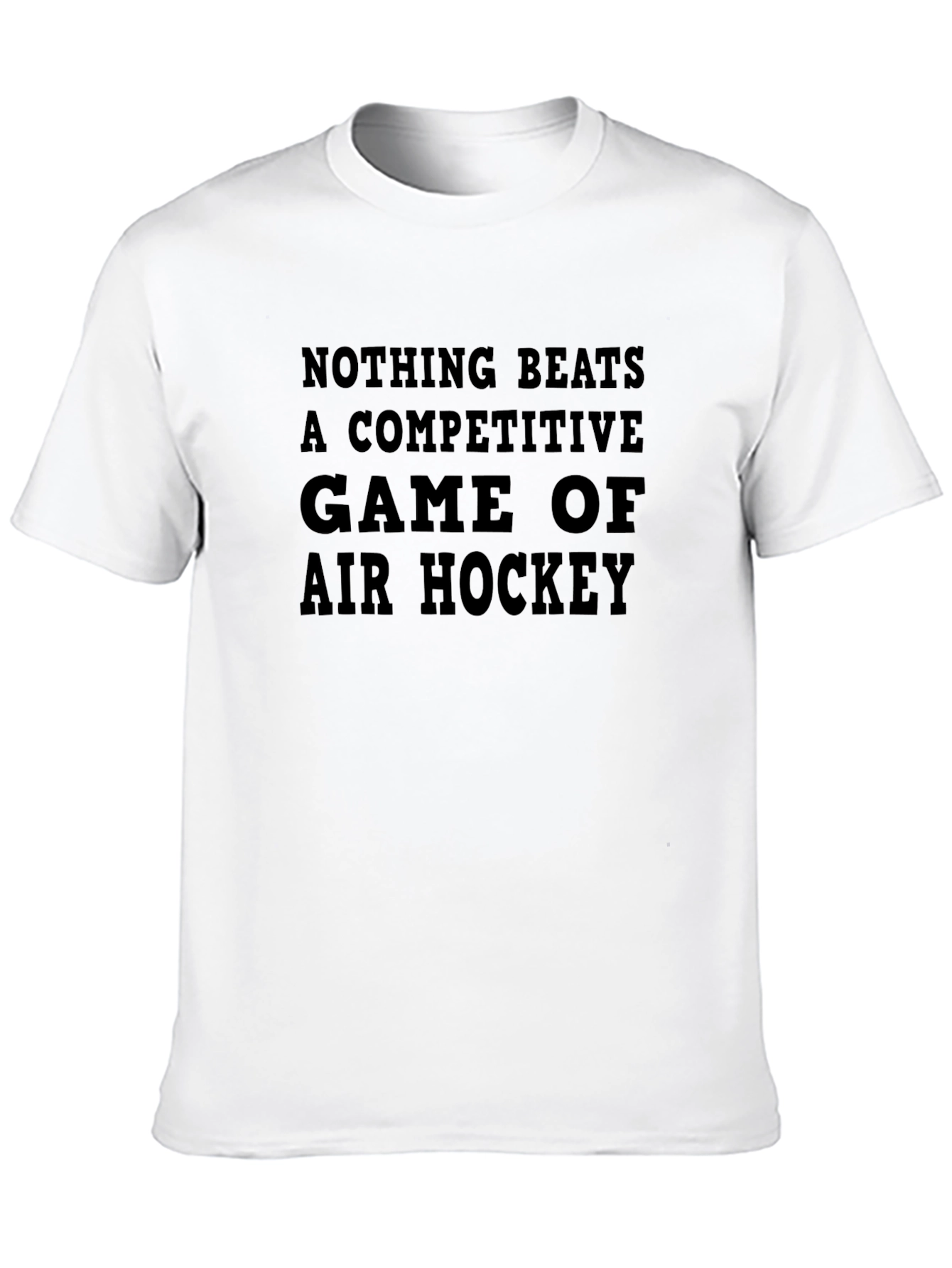Black Air Hockey Fan T-Shirt - Competitive Game Tee view 10