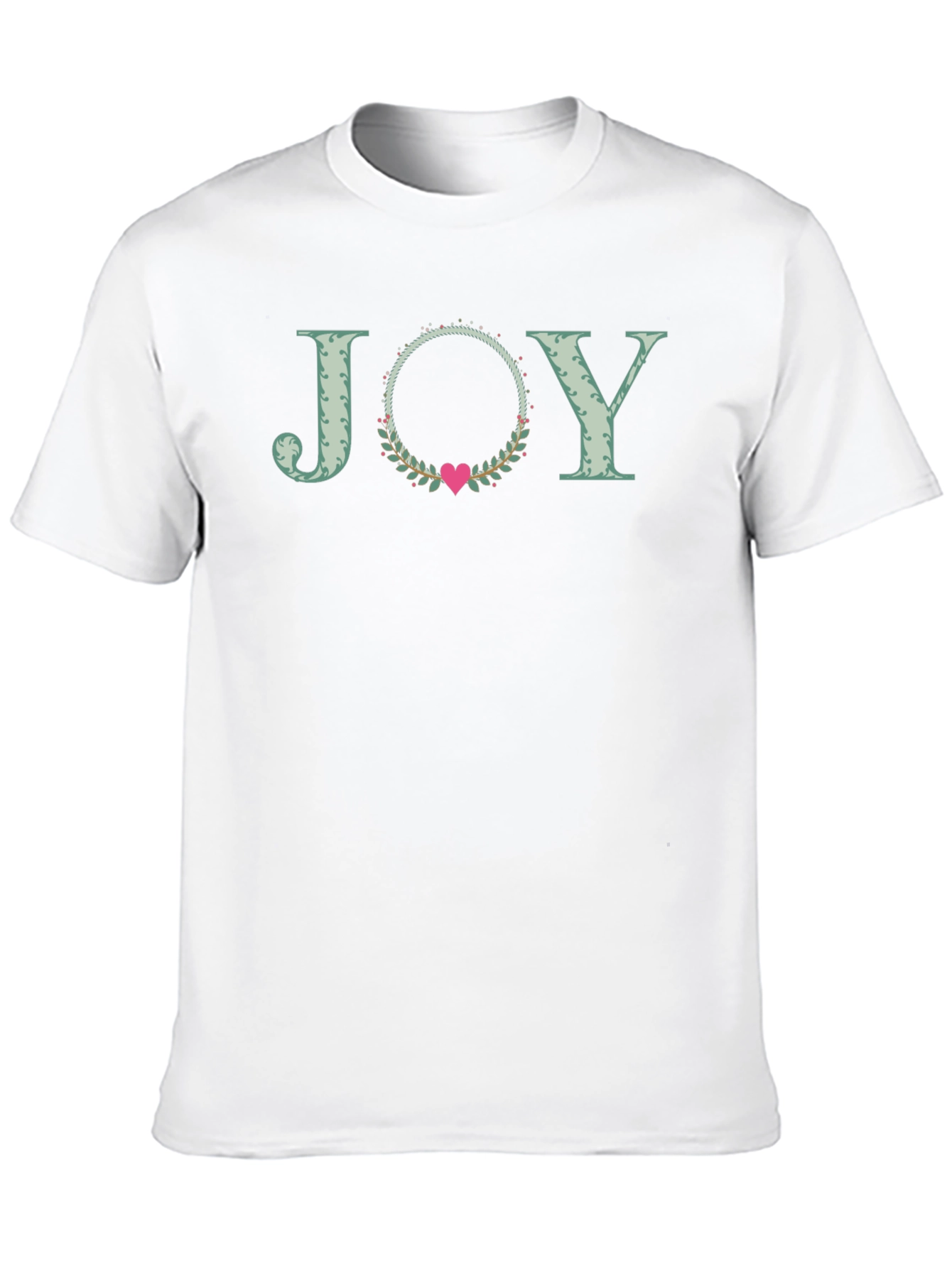 Black Joy Heart Wreath Graphic Tee - Black view 10