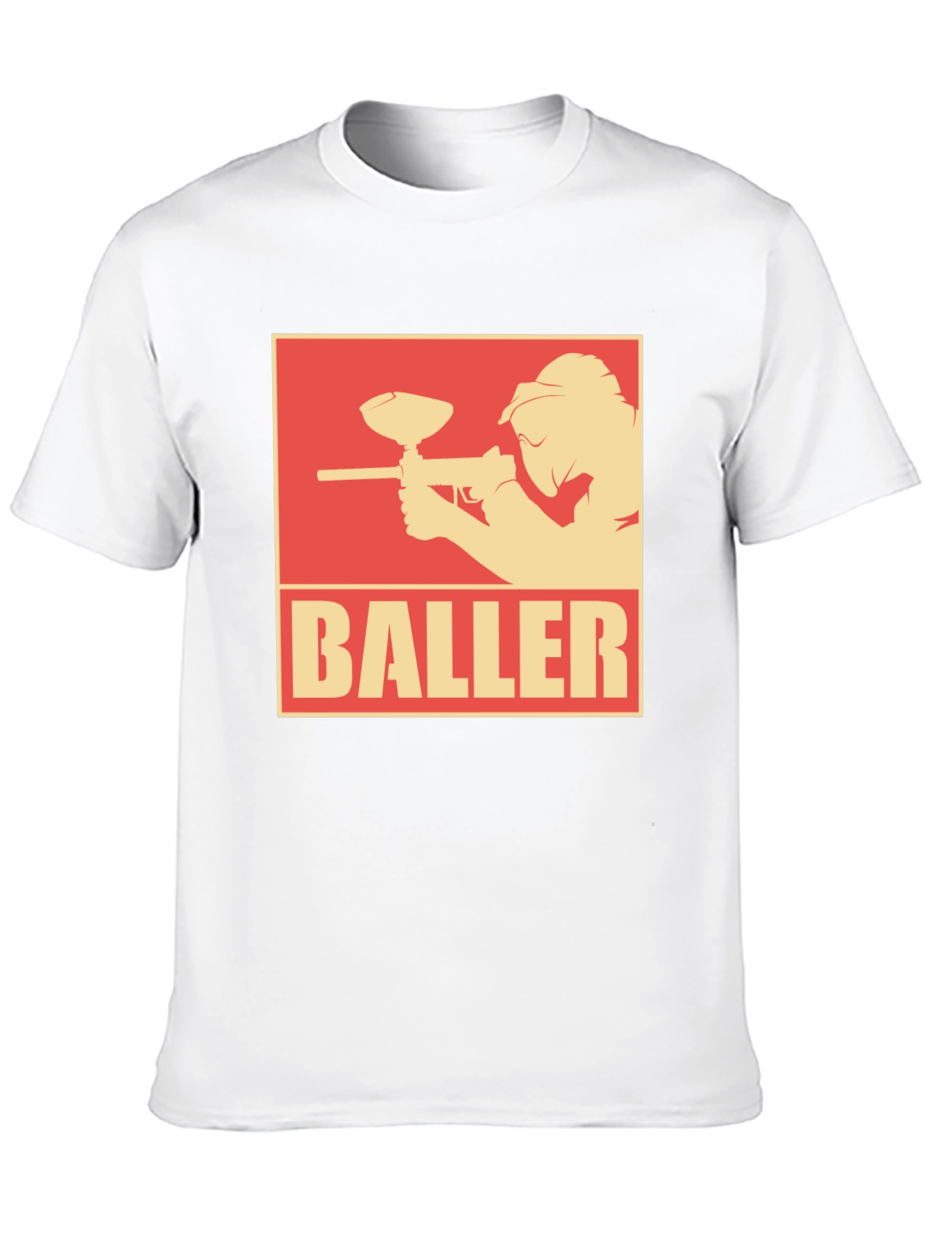 Black Baller Paintball T-Shirt - Black Graphic Tee view 10