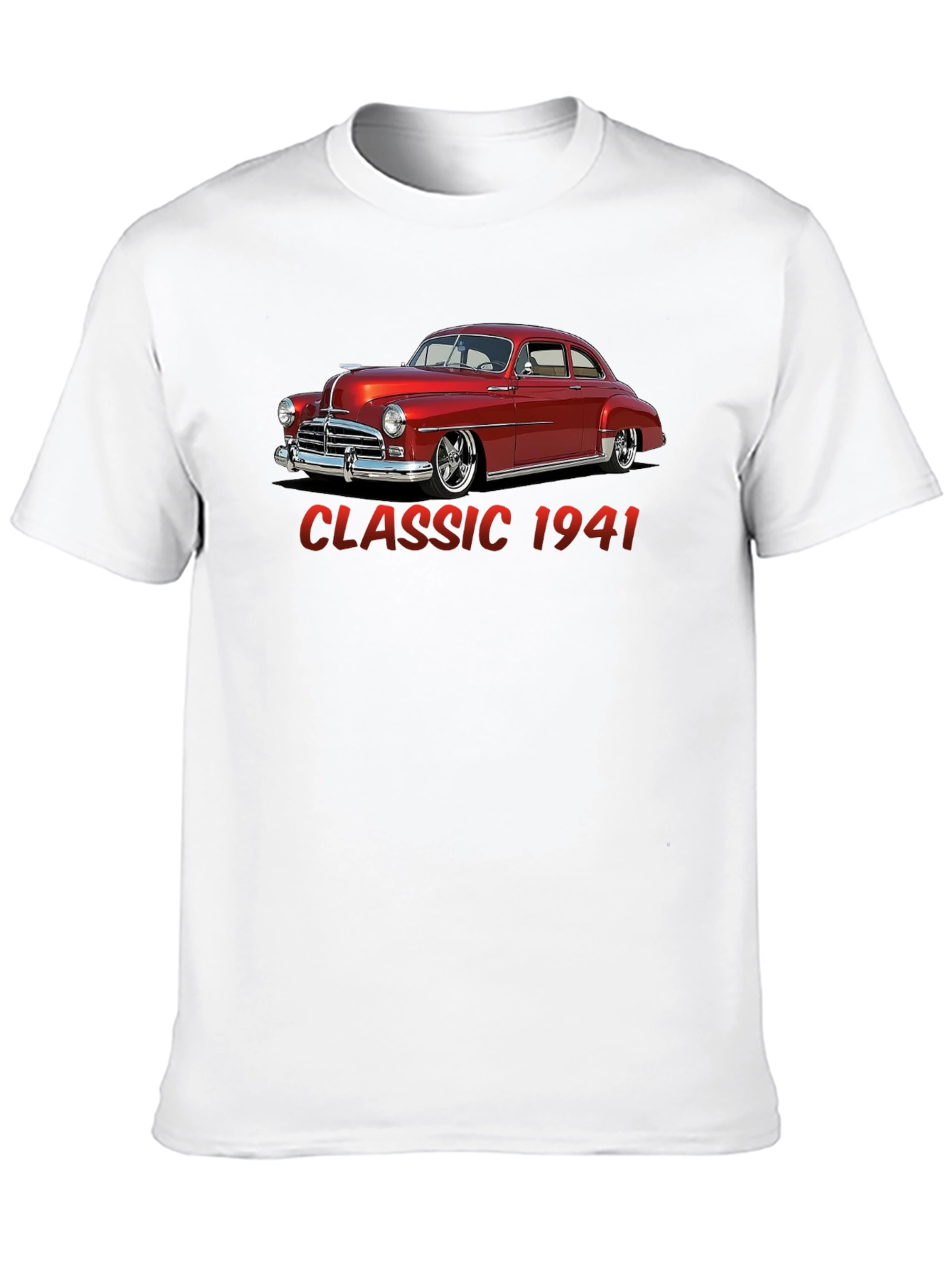 Black Classic 1941 Car Graphic T-Shirt view 10