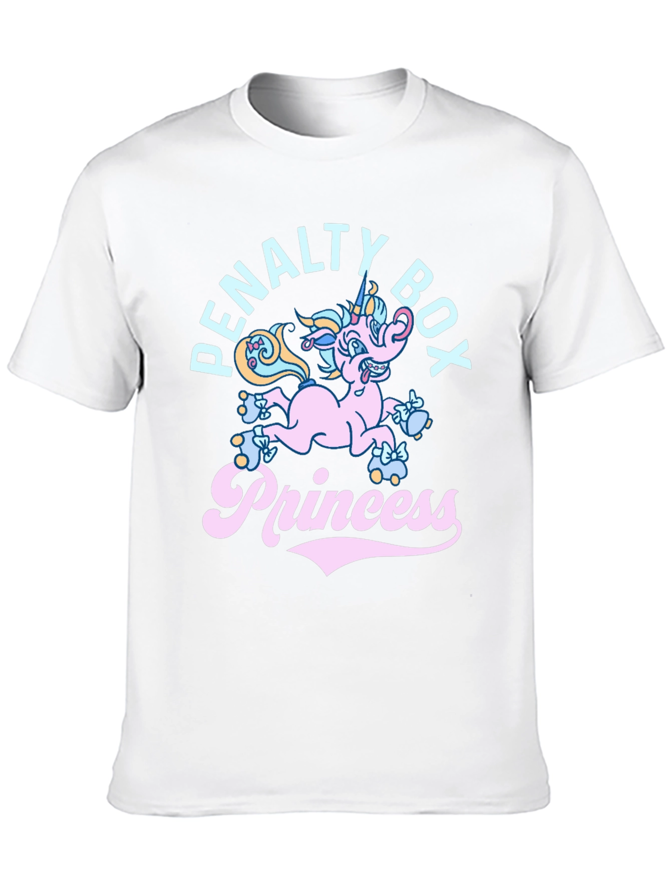 Black Penalty Box Princess T-Shirt - Funny Unicorn Tee view 10