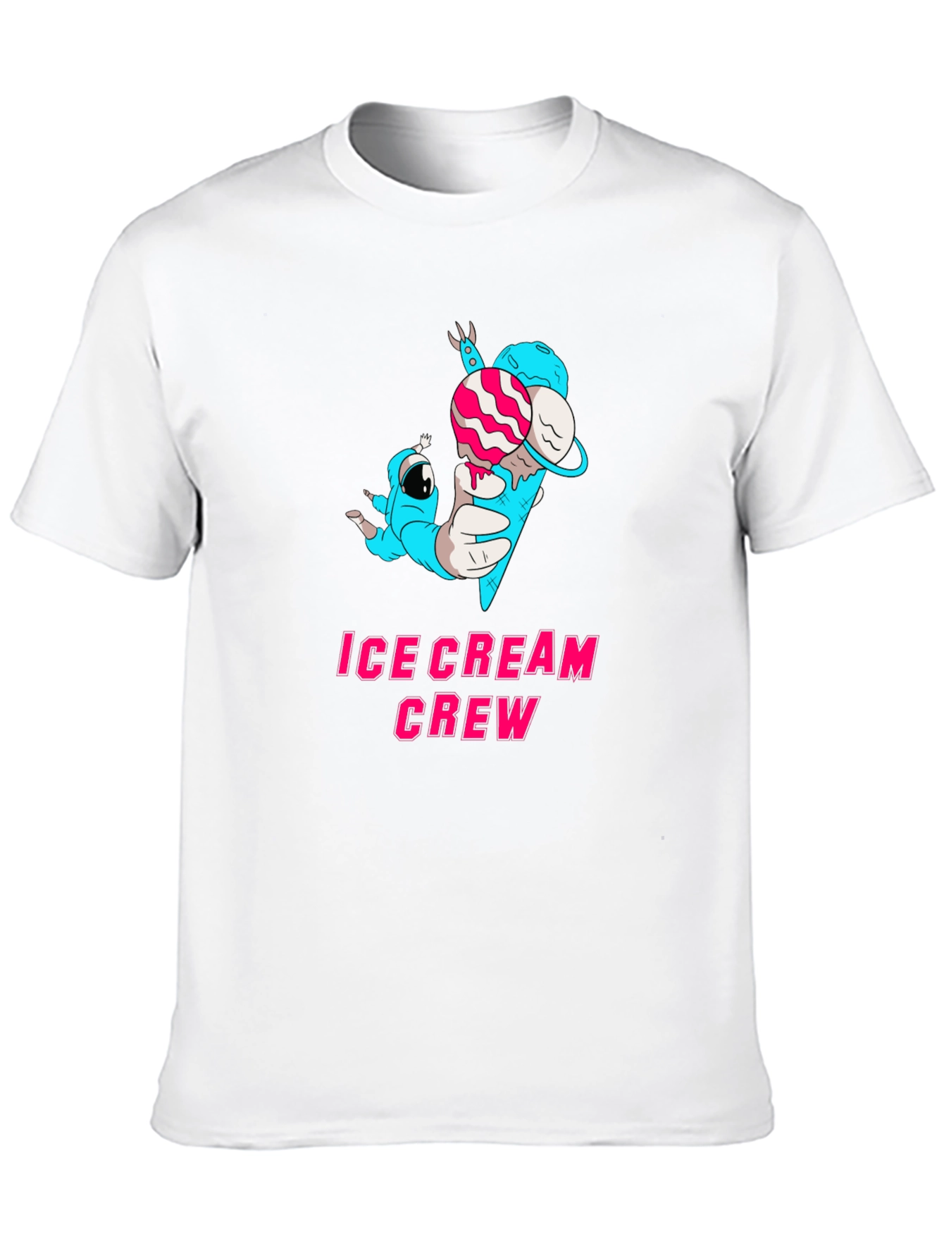 Black Ice Cream Crew Graphic Tee - Black Cotton Blend view 10
