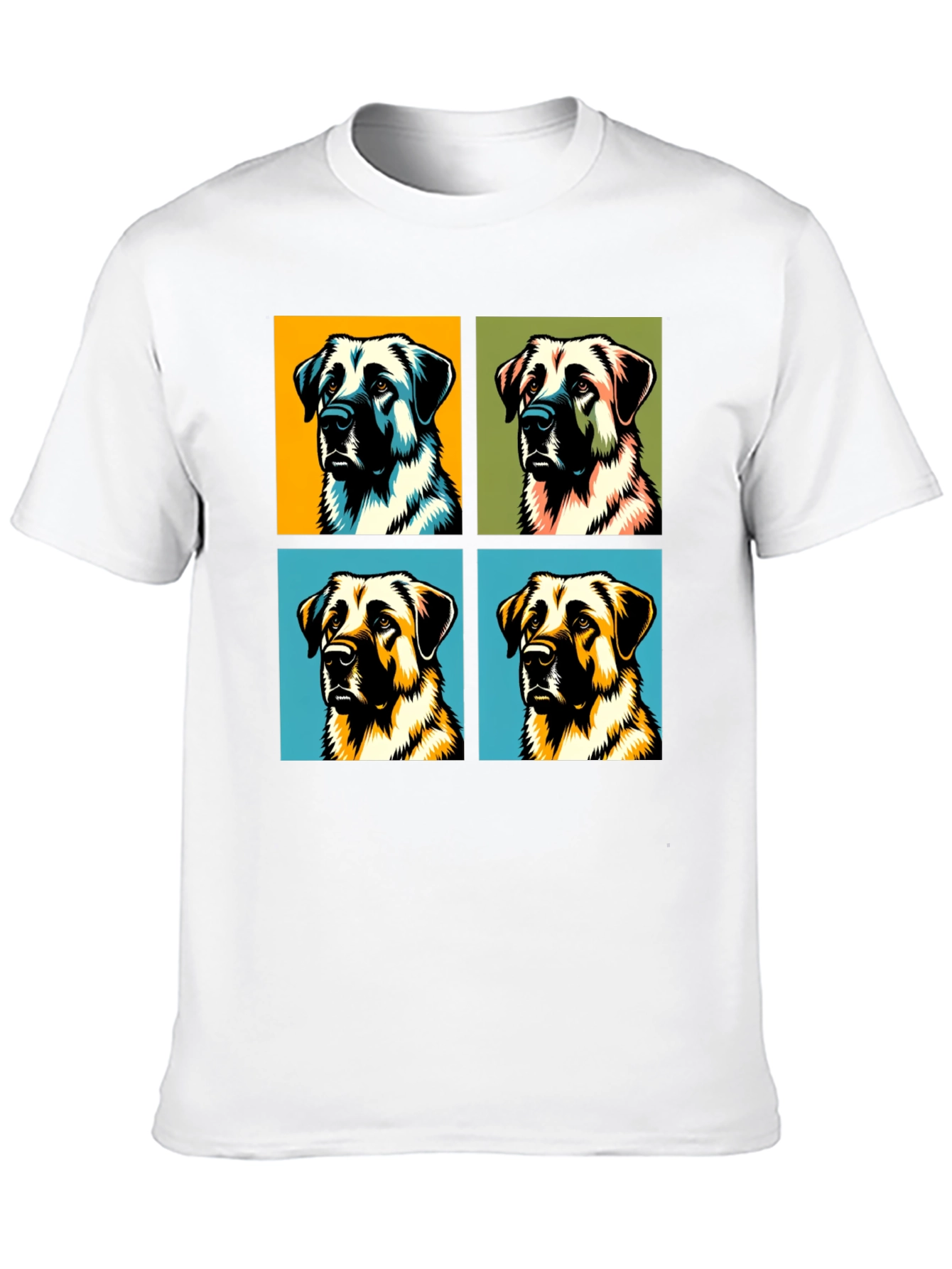 Black Dog Pop Art Black T-Shirt view 10