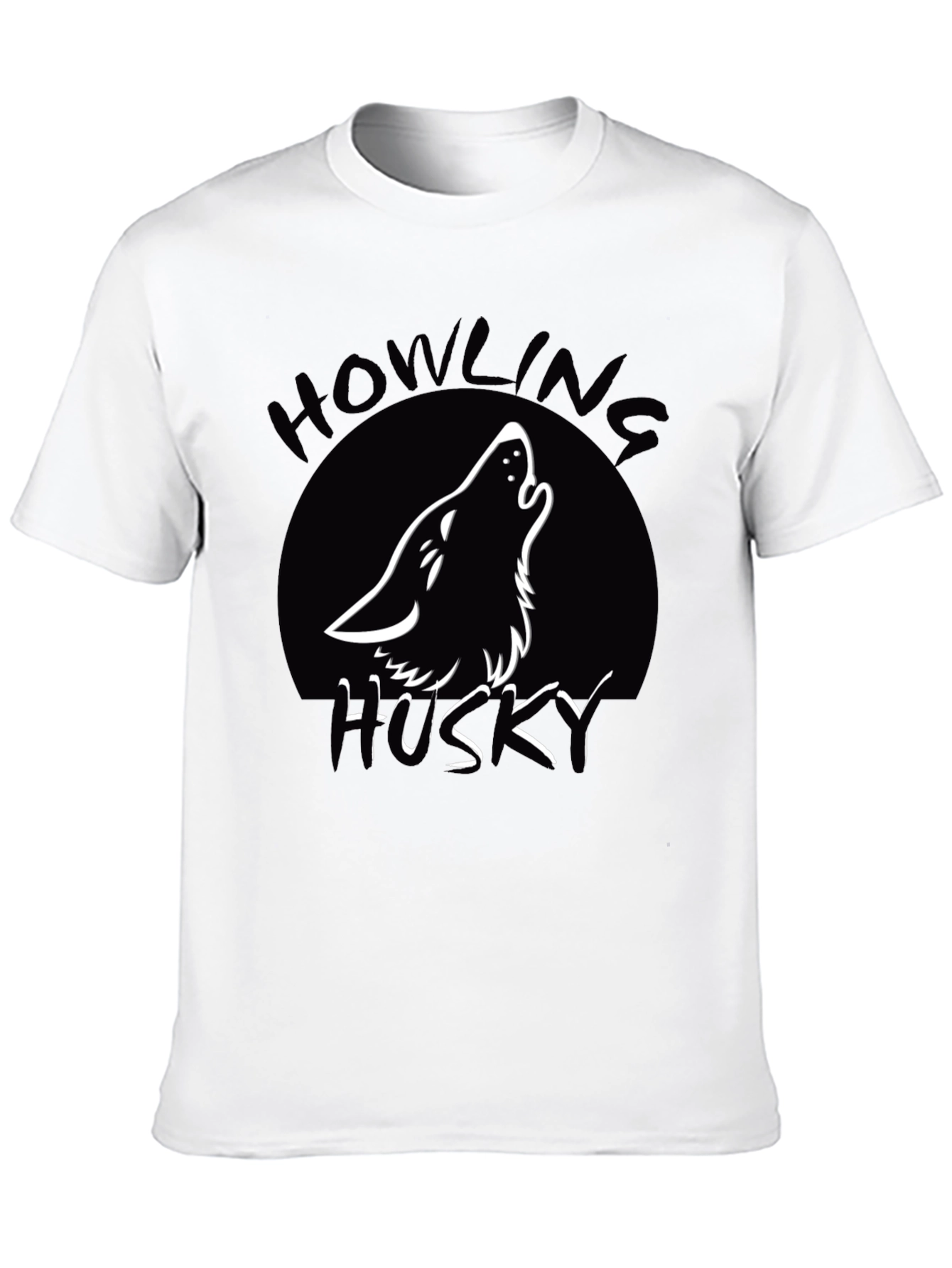 Howling Husky T-Shirt - Black - 10