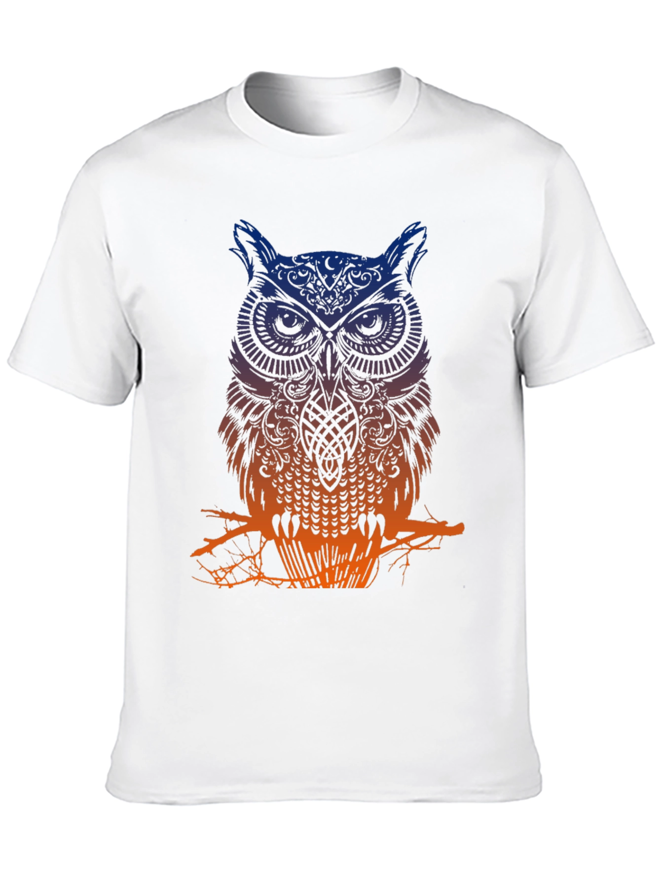 Black Owl Graphic Tee - Men's Black T-Shirt view 10