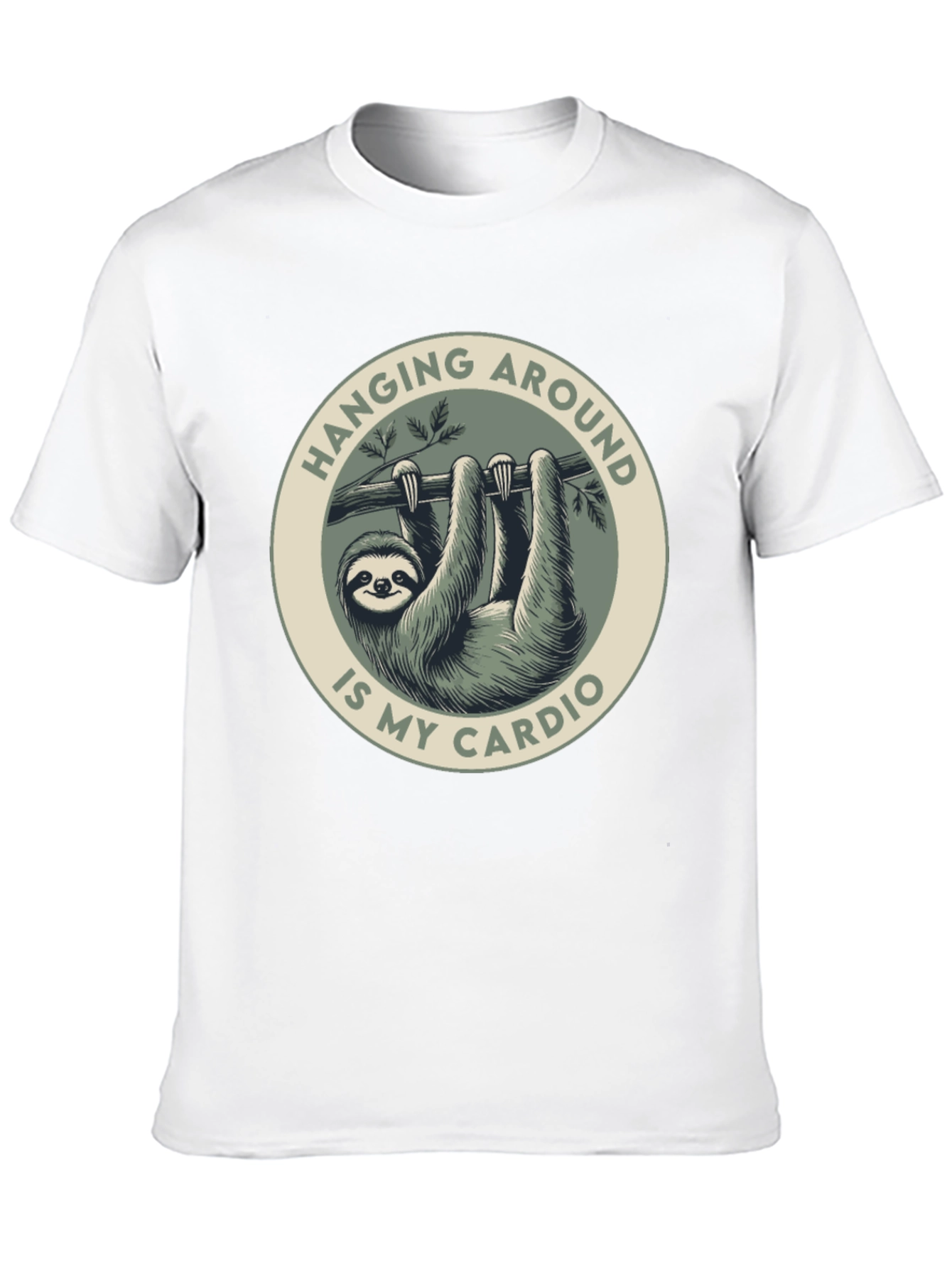Black Sloth Cardio Graphic Tee - Hang Around in Style! view 10