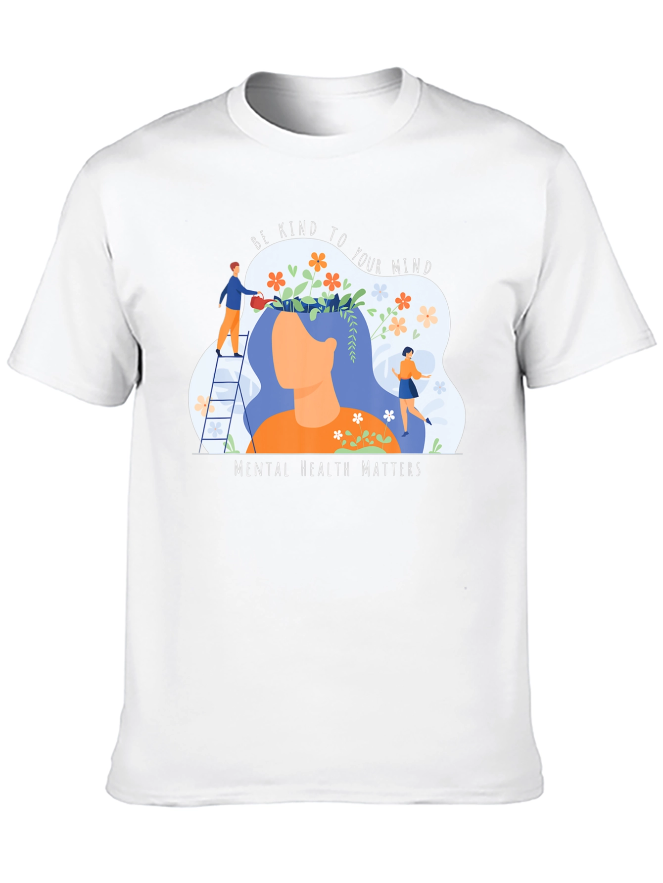 Black Mental Health Matters Graphic Tee - Be Kind To Your Mind view 10