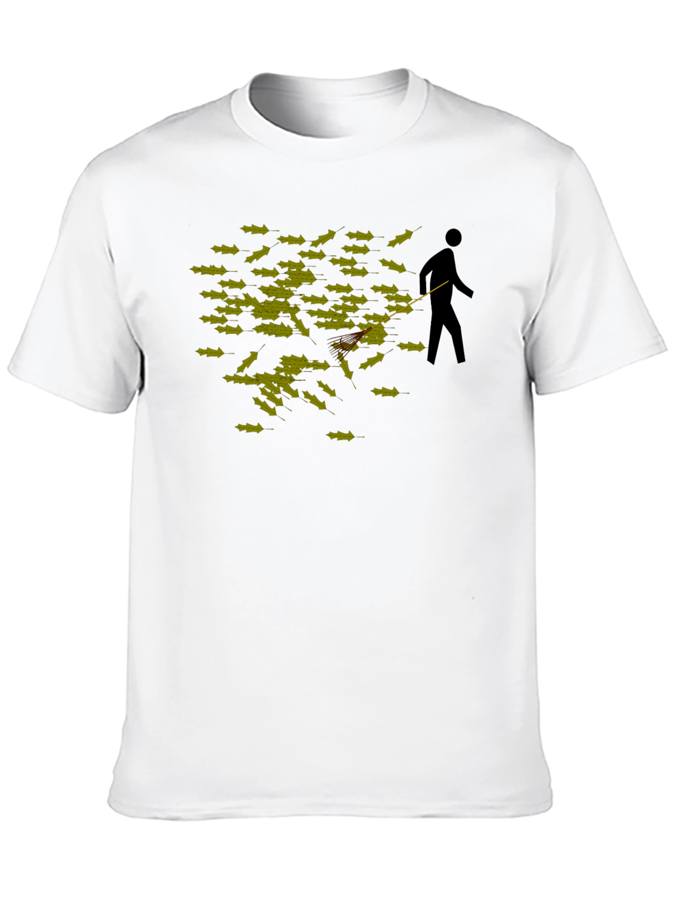 Black Funny Poop Swatter T-Shirt view 10