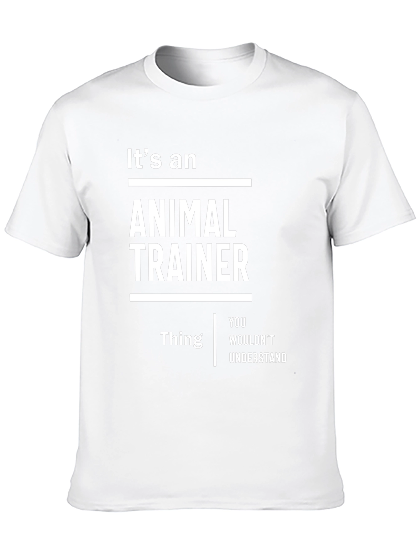 Black It's an Animal Trainer Thing T-Shirt - Funny Gift view 10