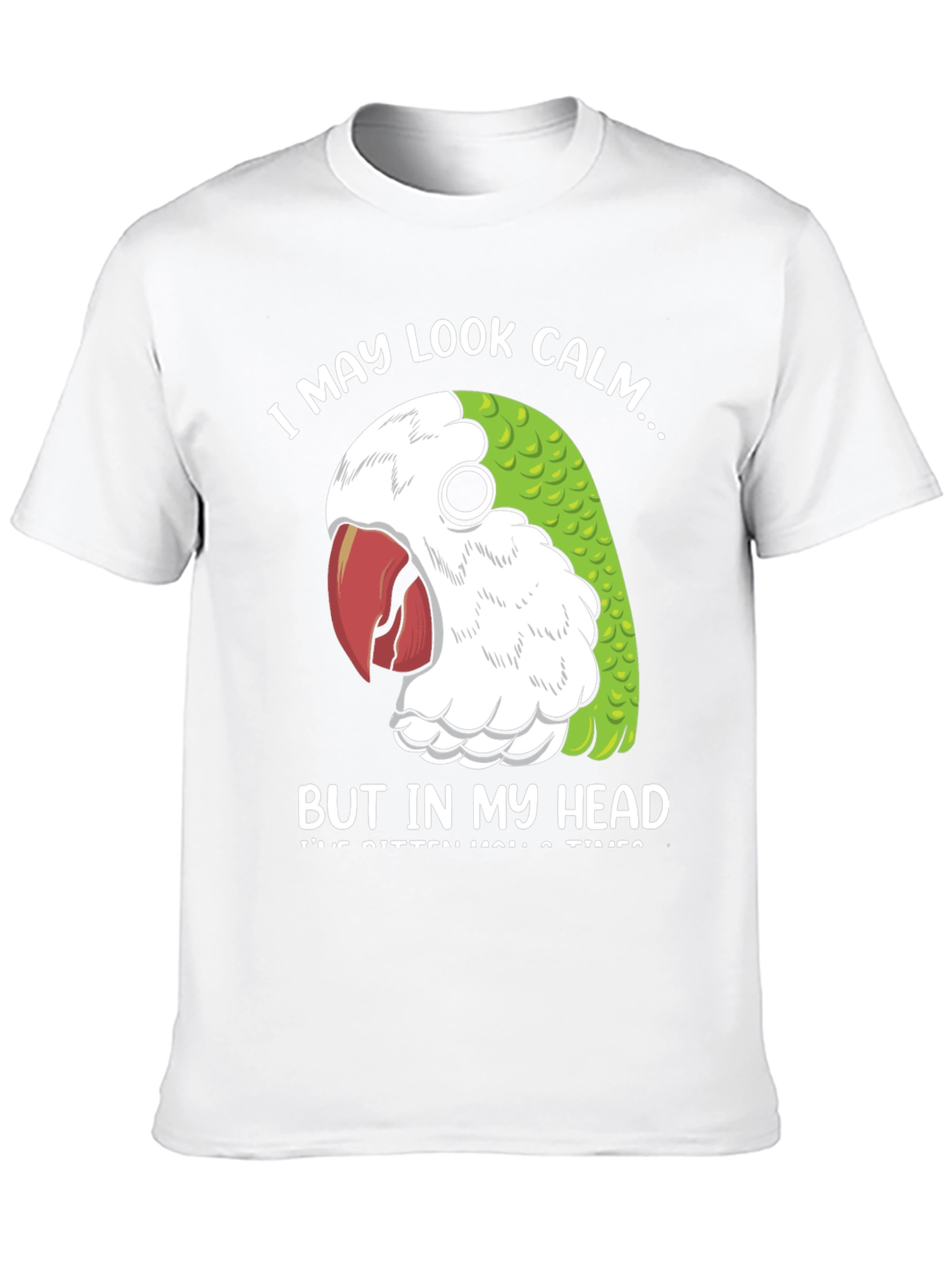 Black Calm Parrot T-Shirt view 10