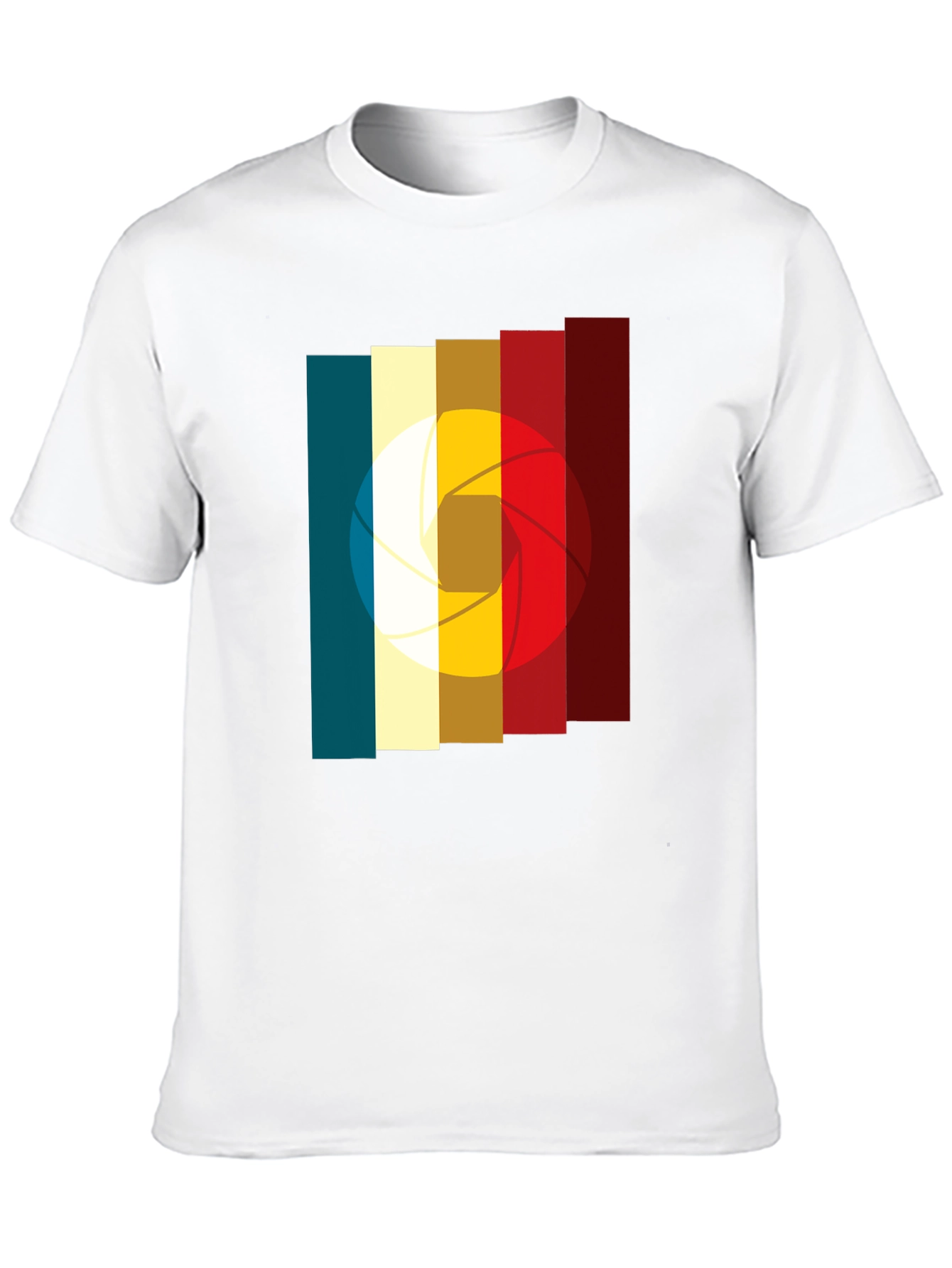 Black Retro Camera Aperture Graphic T-Shirt view 10