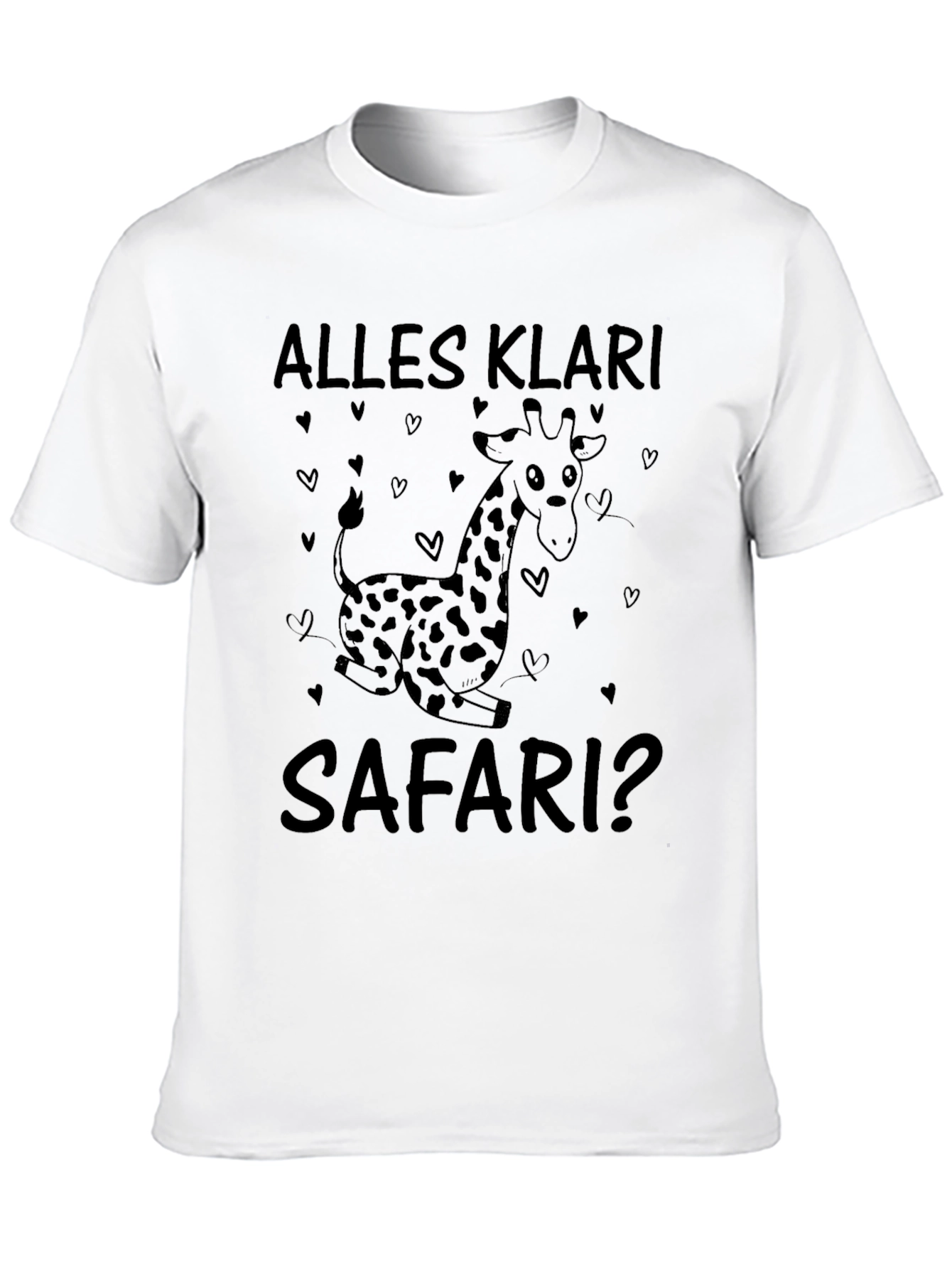 Black Safari Giraffe T-Shirt - Alles Klar? view 10
