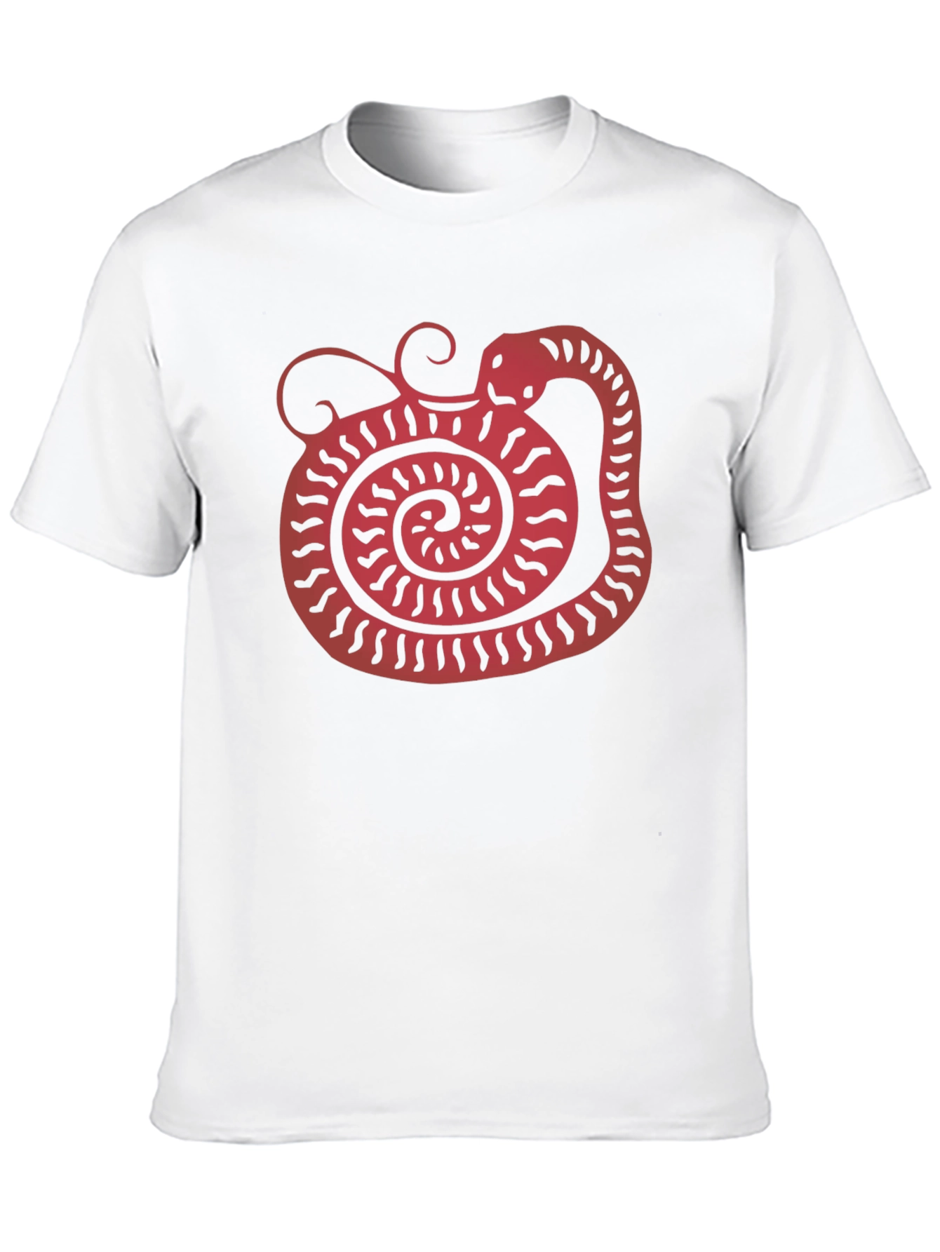Black Snake Graphic Tee - Unique Red Serpent Design view 10